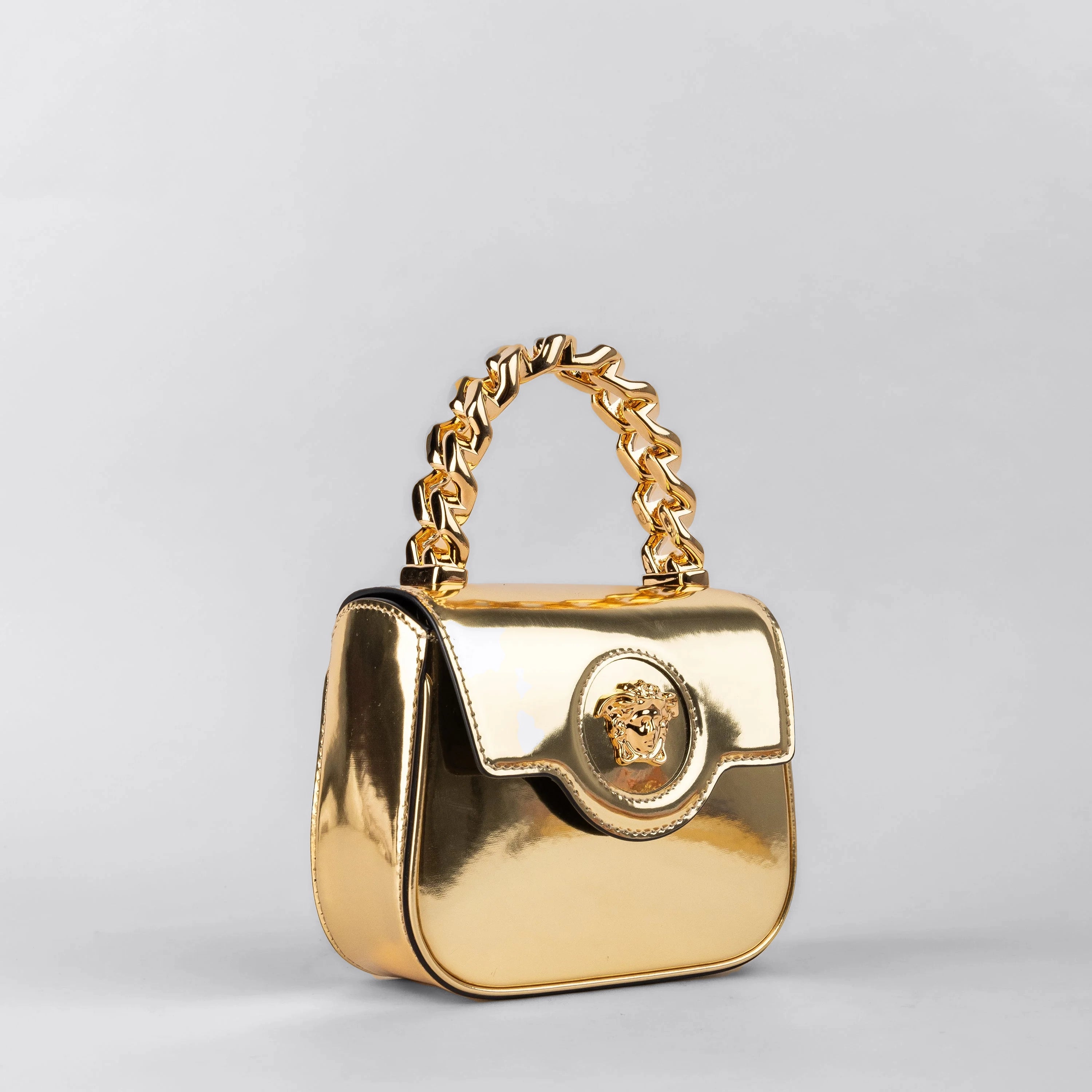 Cartera Dorada Versace Medusa