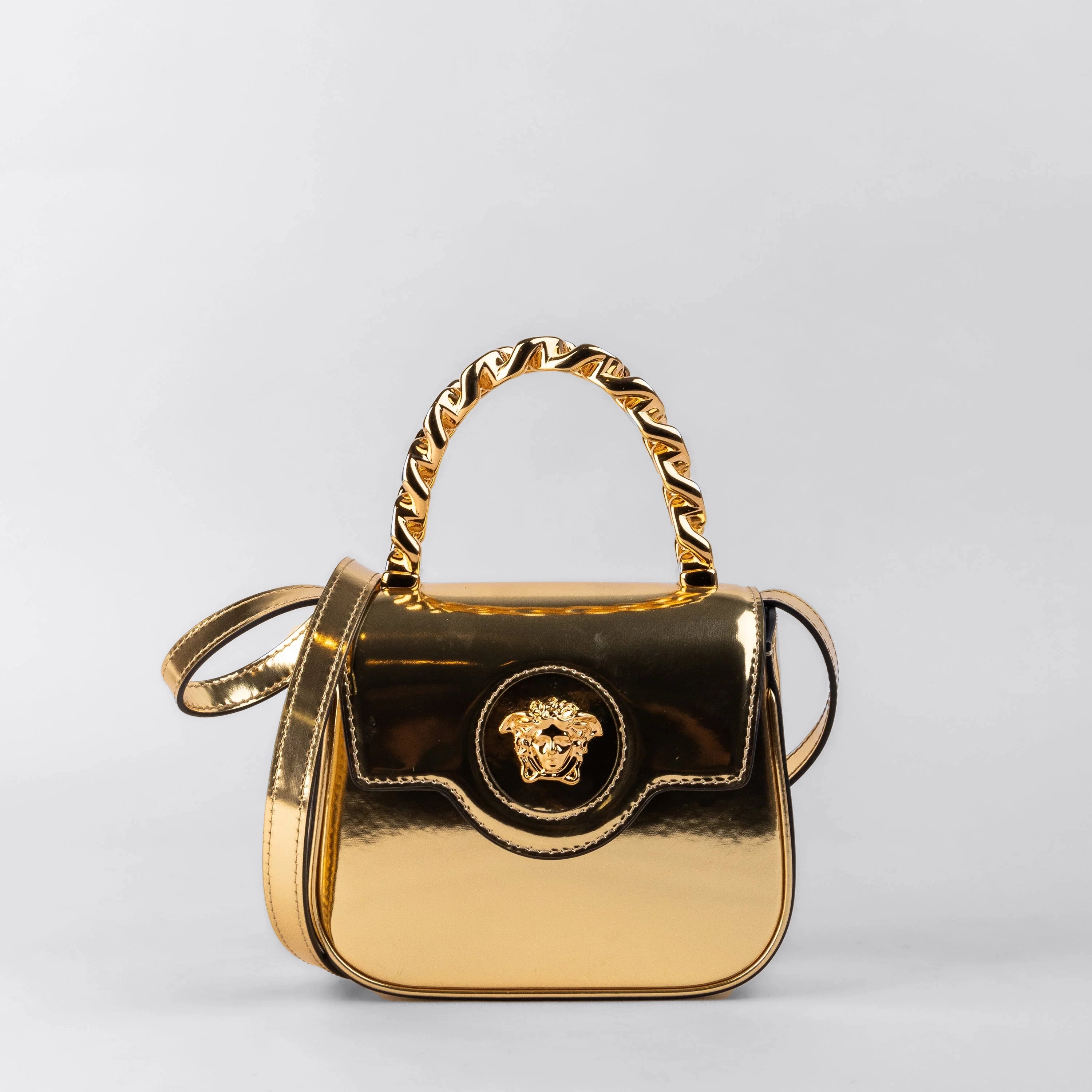 Cartera Dorada Versace Medusa