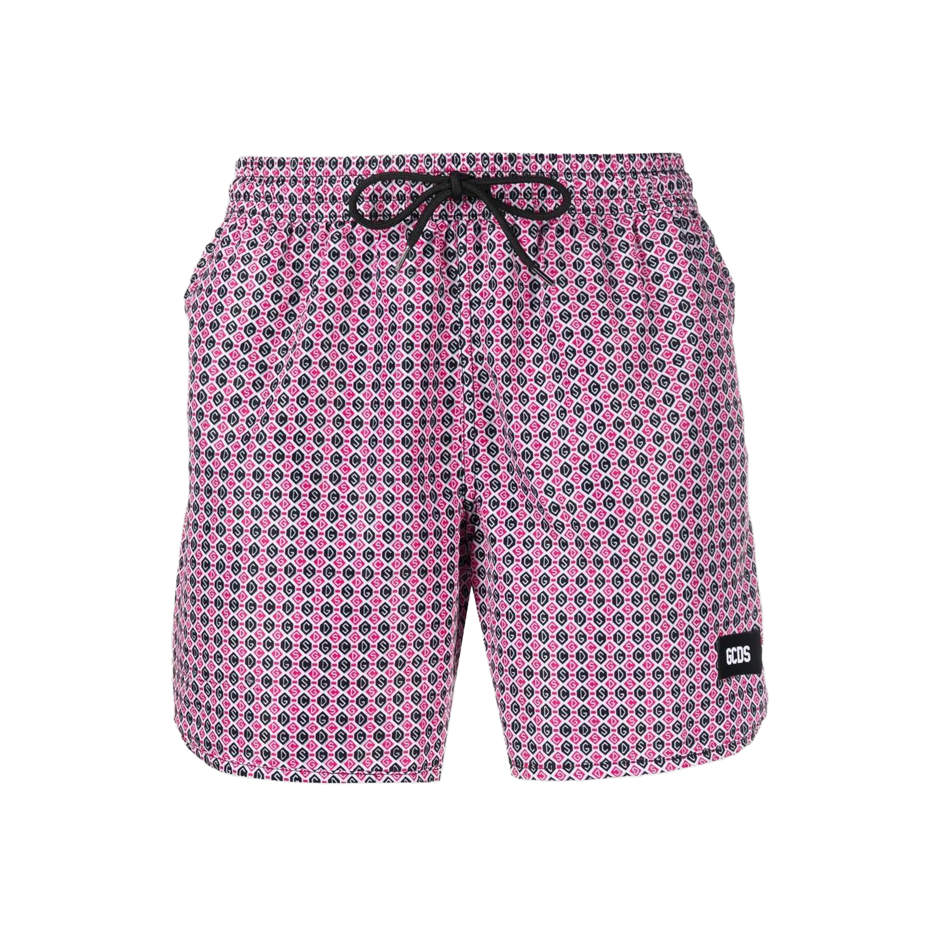 Pantaloneta Rosada GCDS Multi Mini Logo