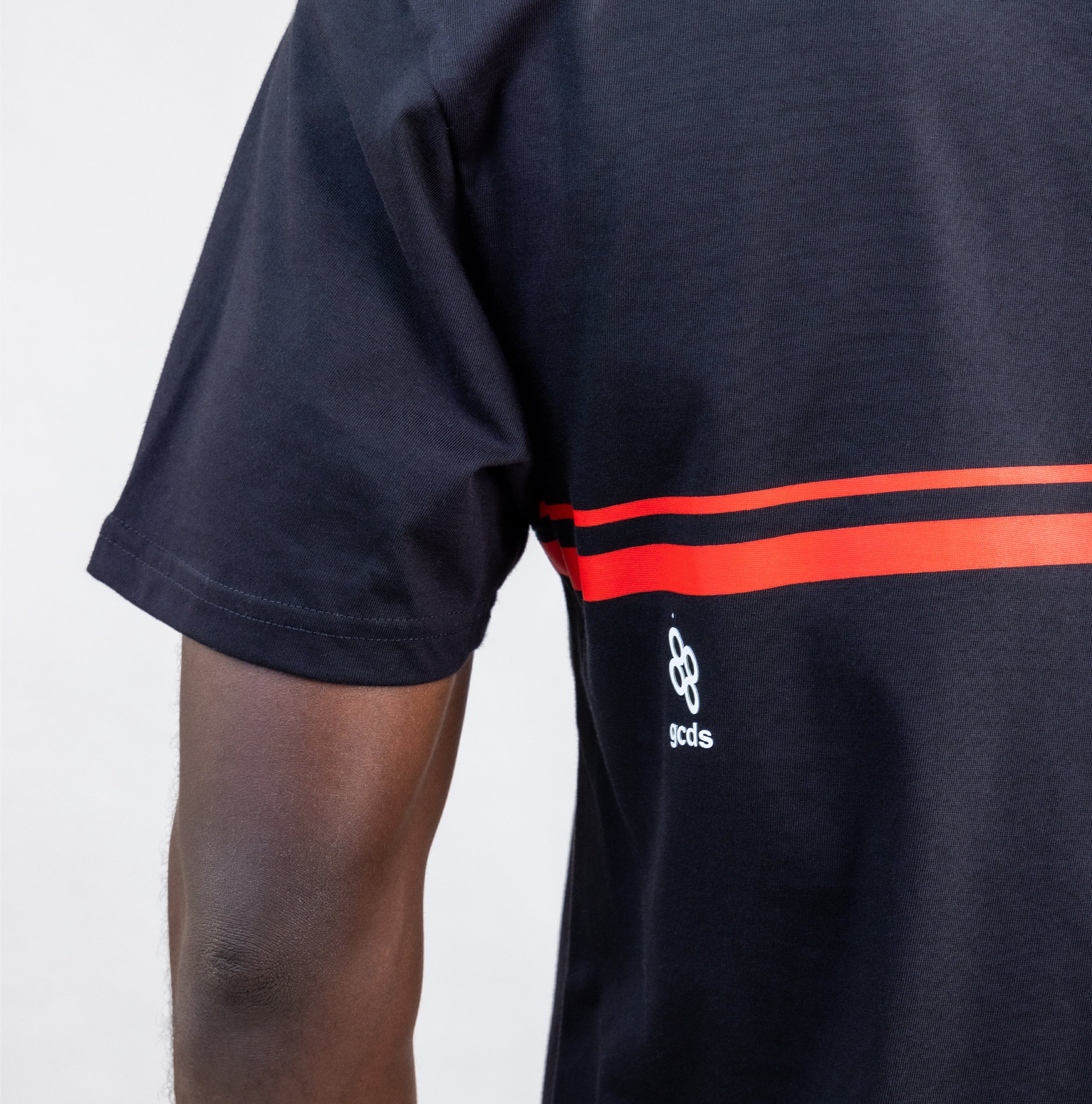 Camiseta Negra GCDS Logo