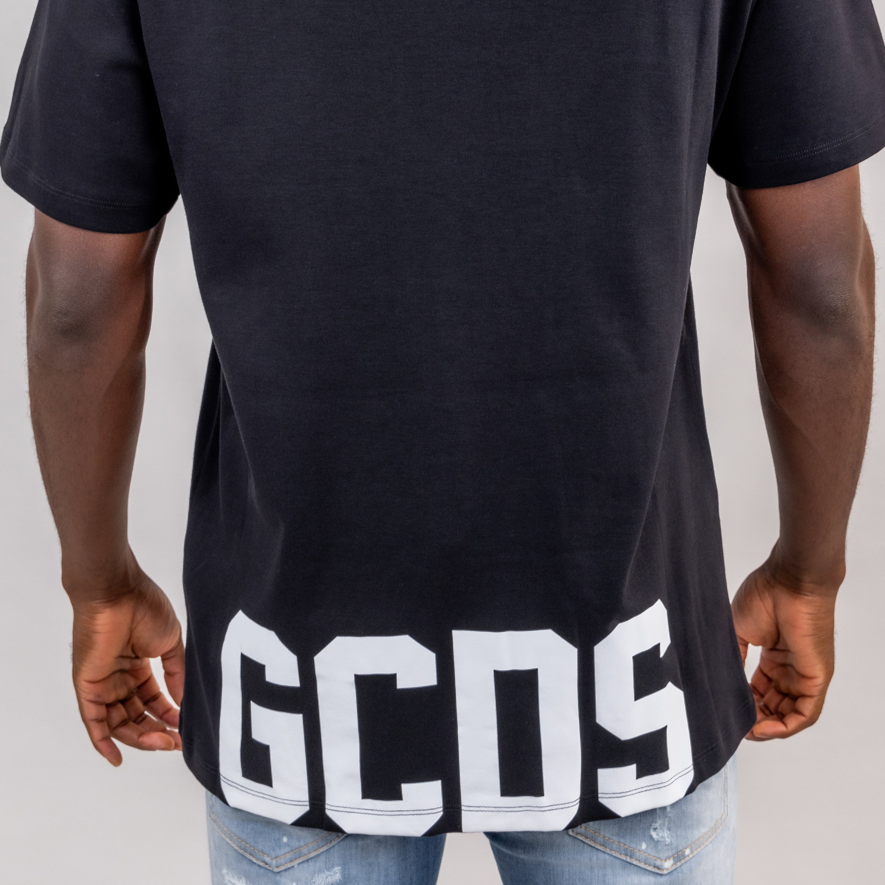 Camiseta Negra GCDS Logo