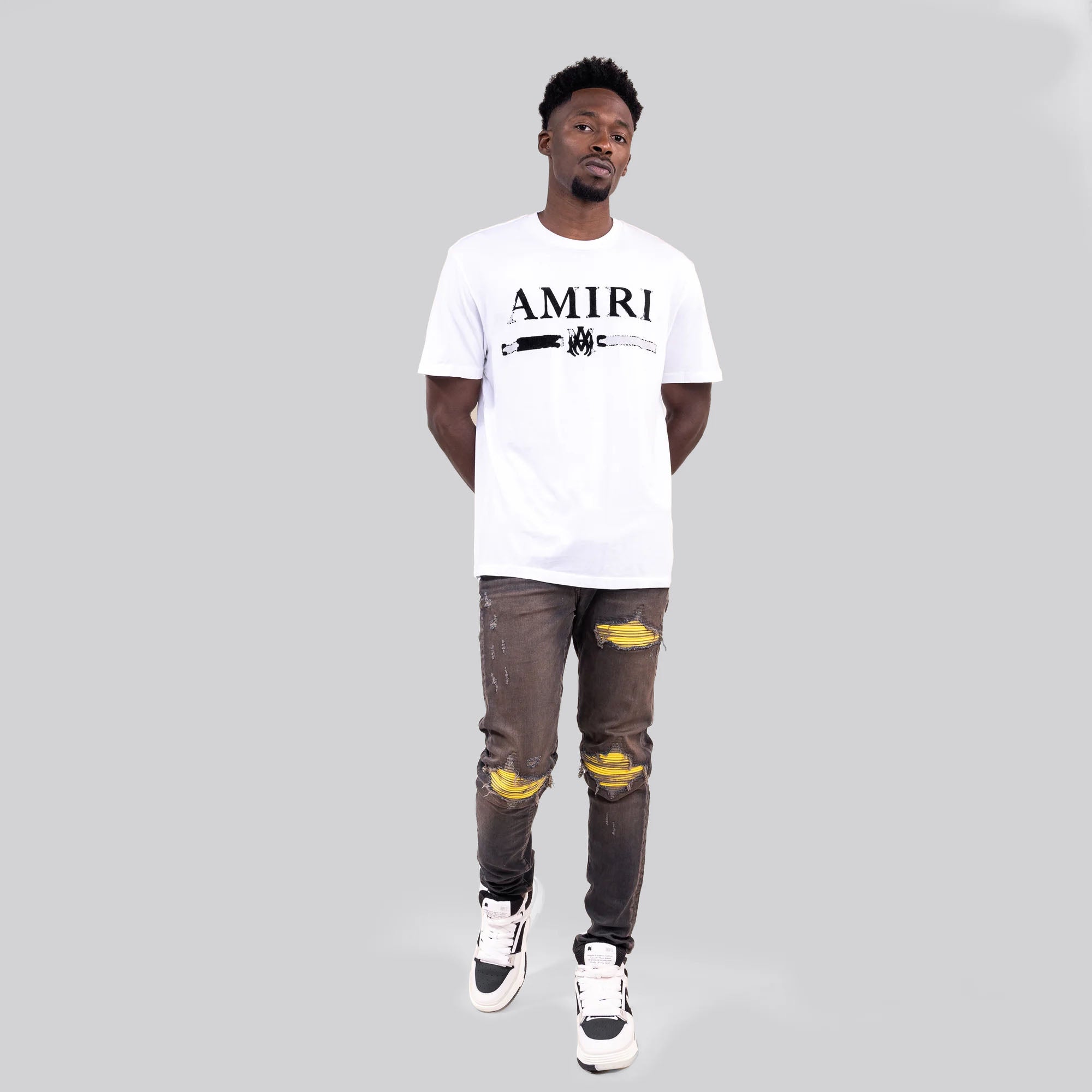 Jeans Denim AMIRI Vintage Yellow Patches