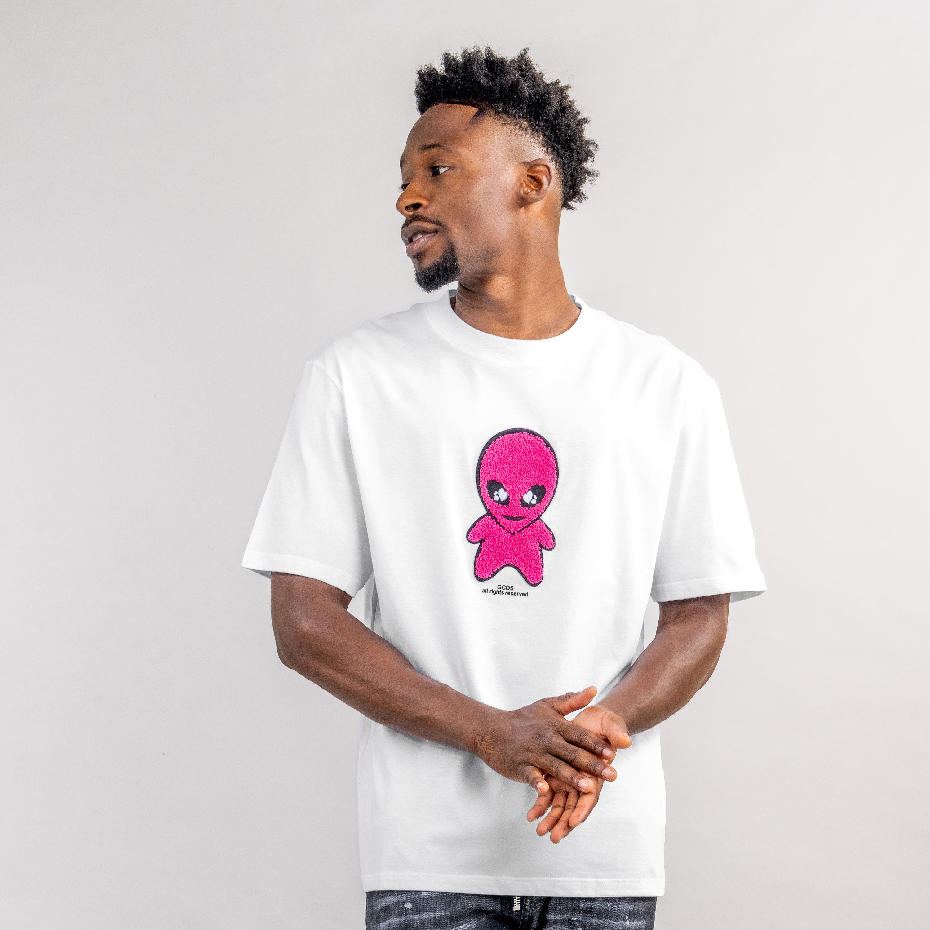 Camiseta Blanca GCDS All Rights