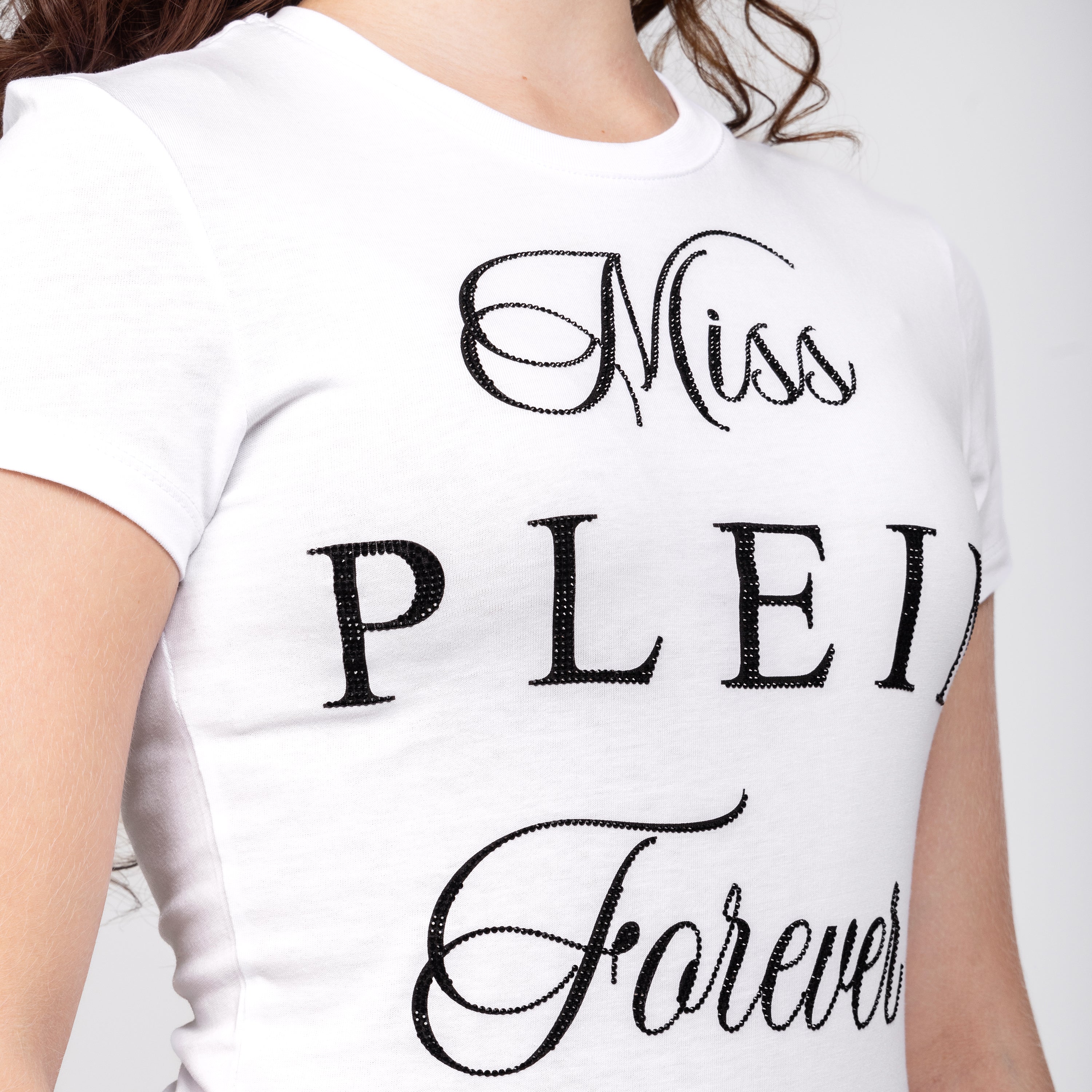 Camiseta Blanca Philipp Plein Round Neck Sexy