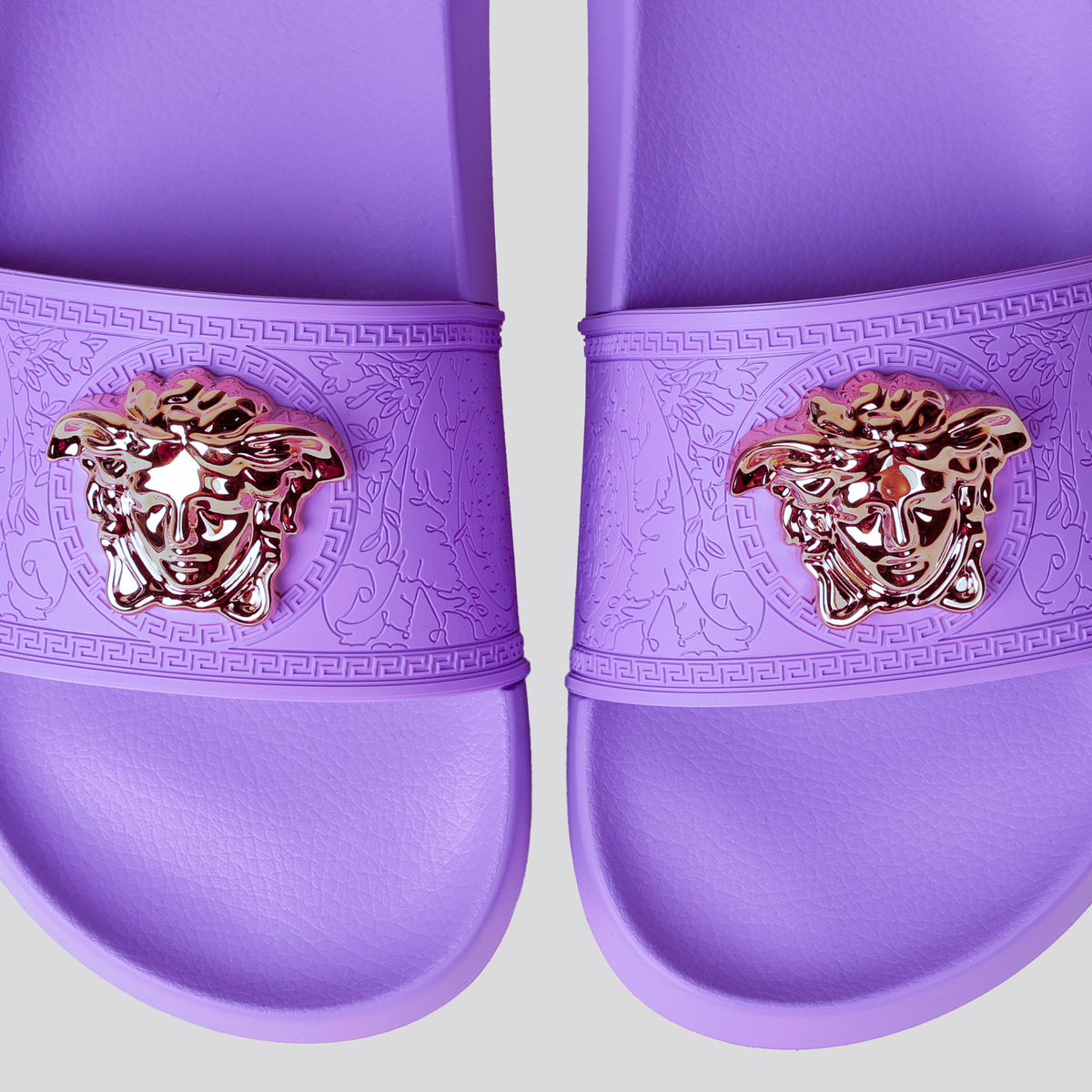 Sandalias Lila Versace Gold Medusa