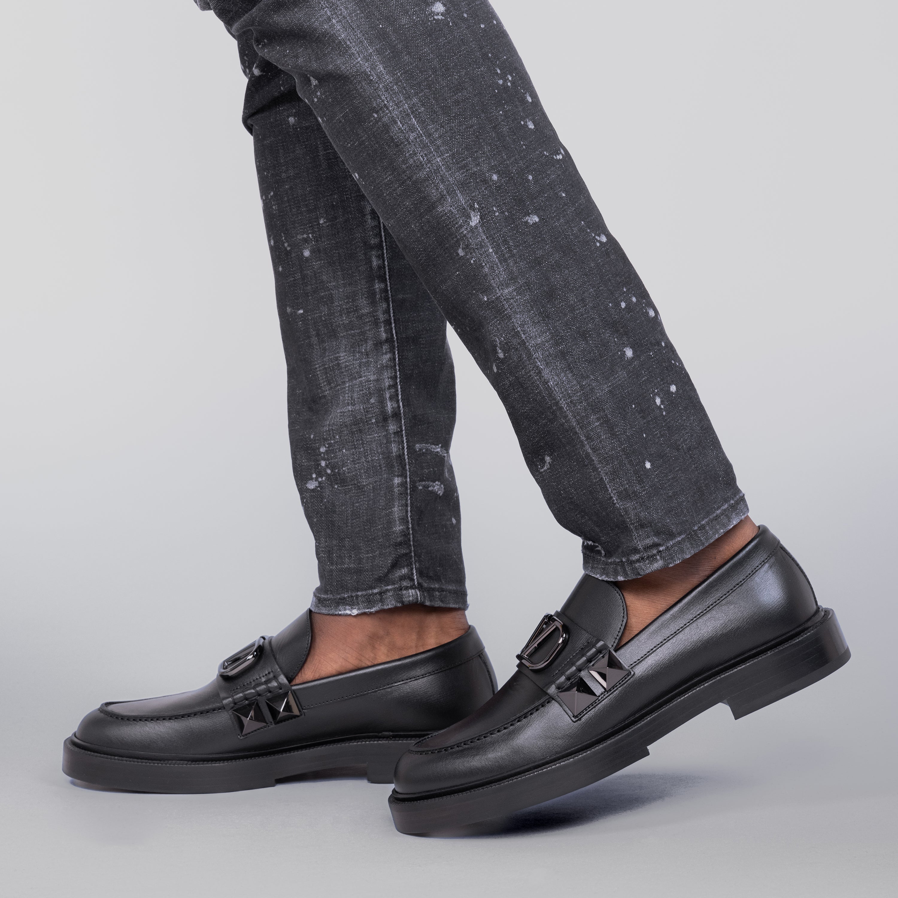 Mocasines Negros Valentino Vlogo