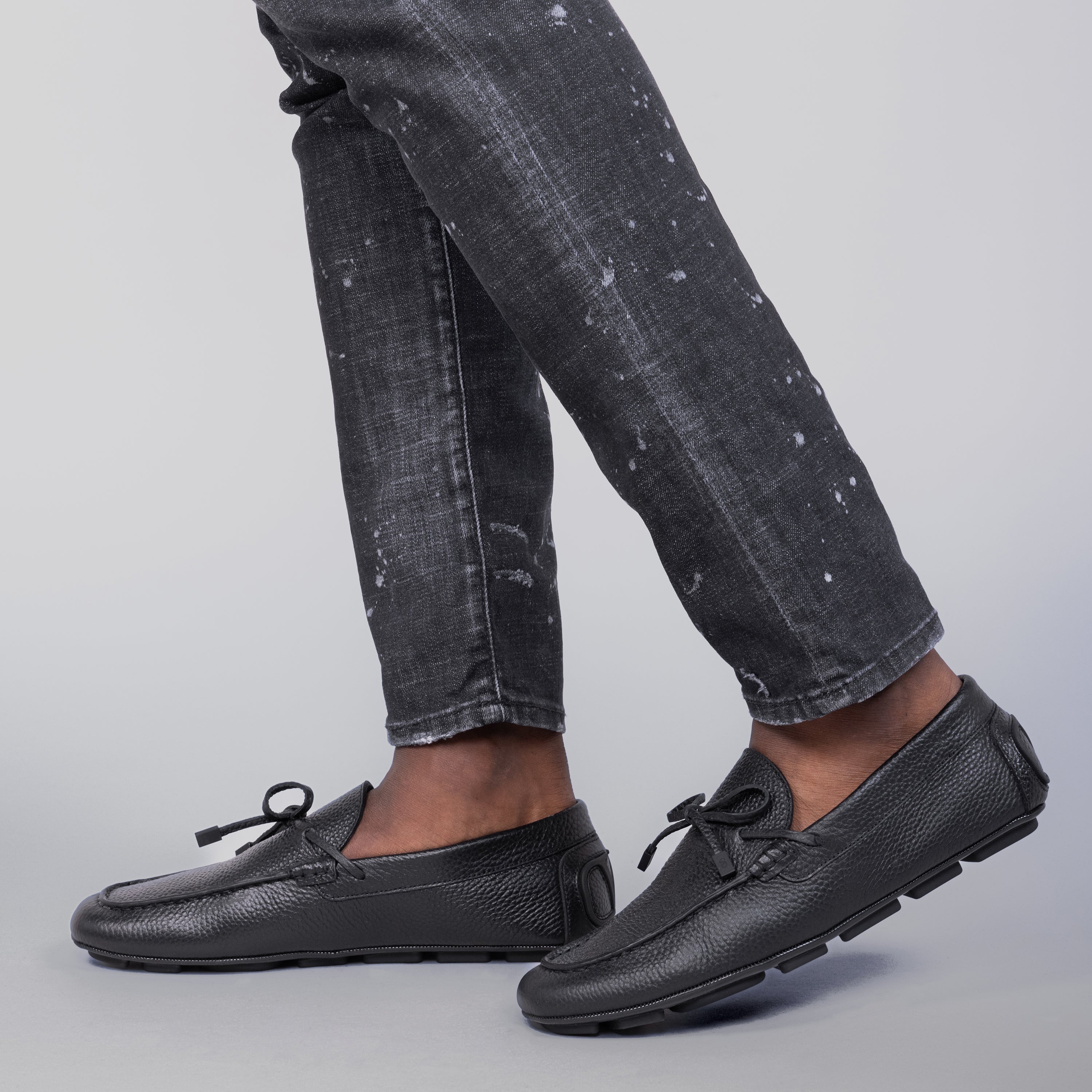 Mocasines Negro Valentino Lace