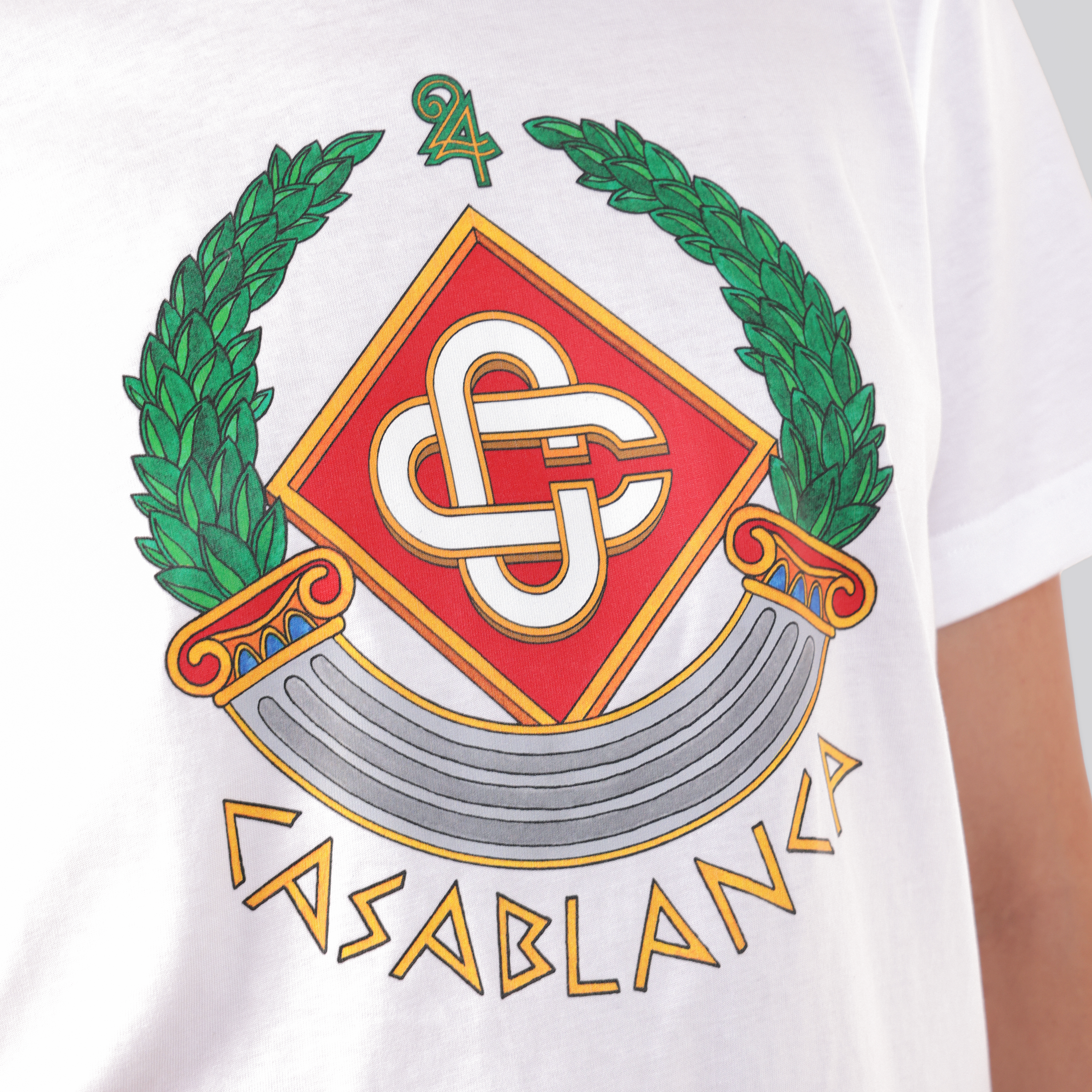Camiseta Blanca Casablanca Crest