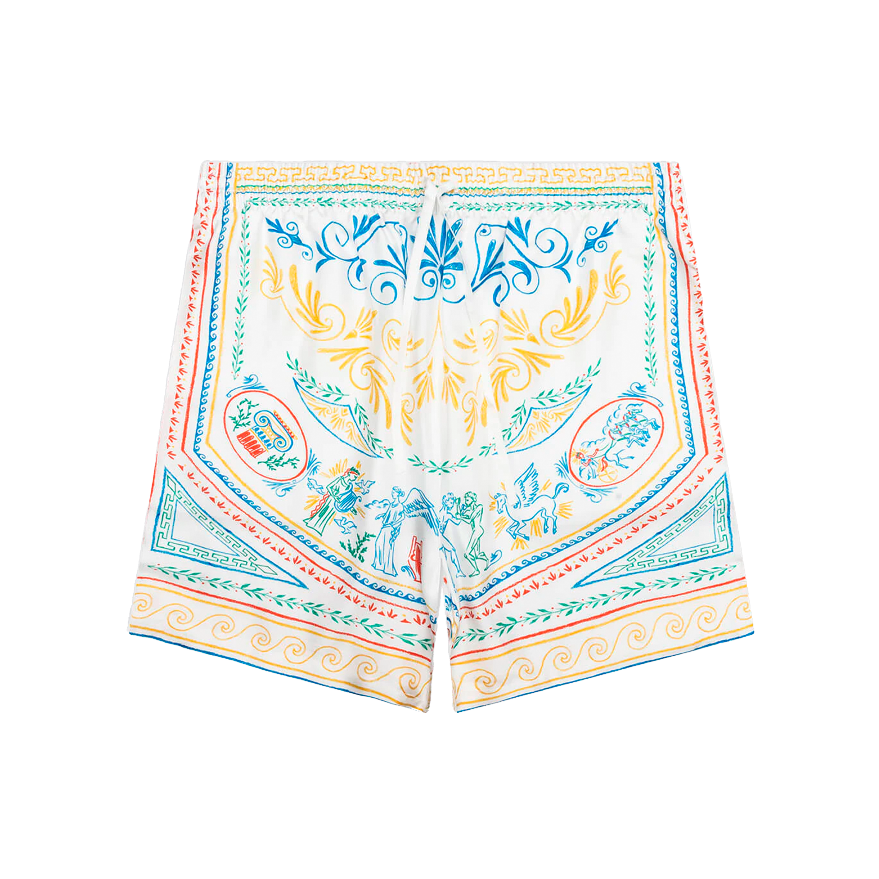 Shorts Blanco Casablanca Silk Print
