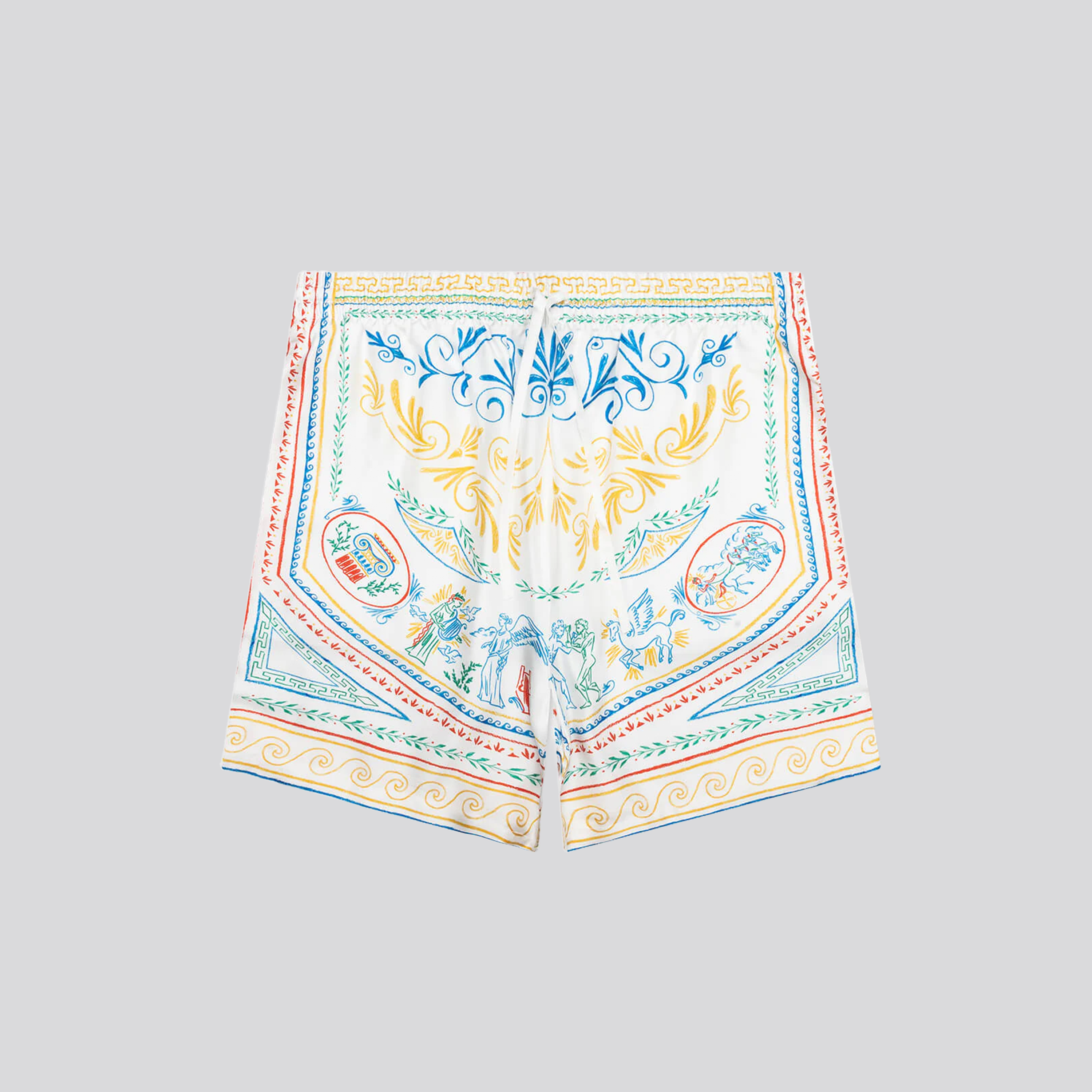 Shorts Blanco Casablanca Silk Print