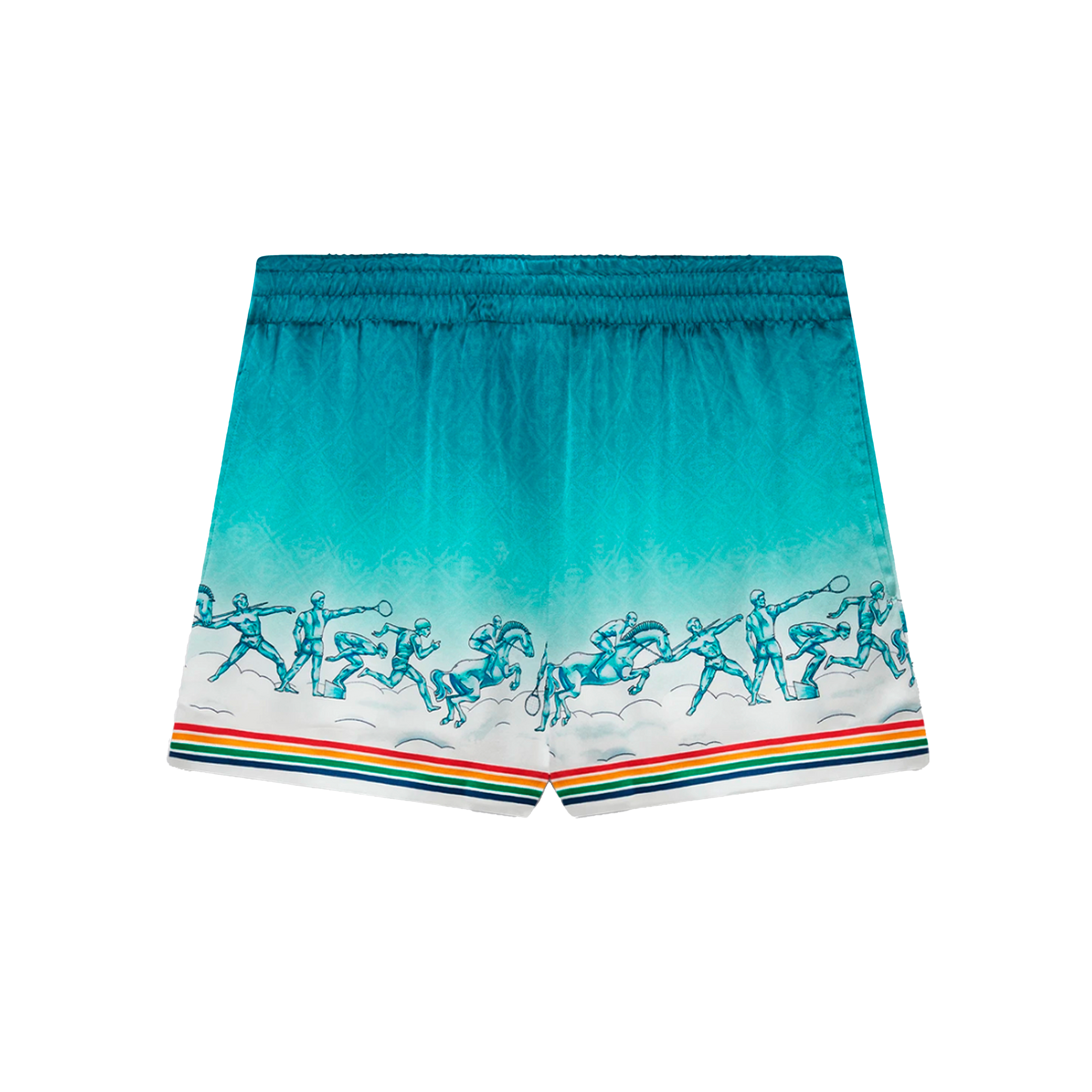 Shorts Azul Casablanca La Déesse Du Stade Silk