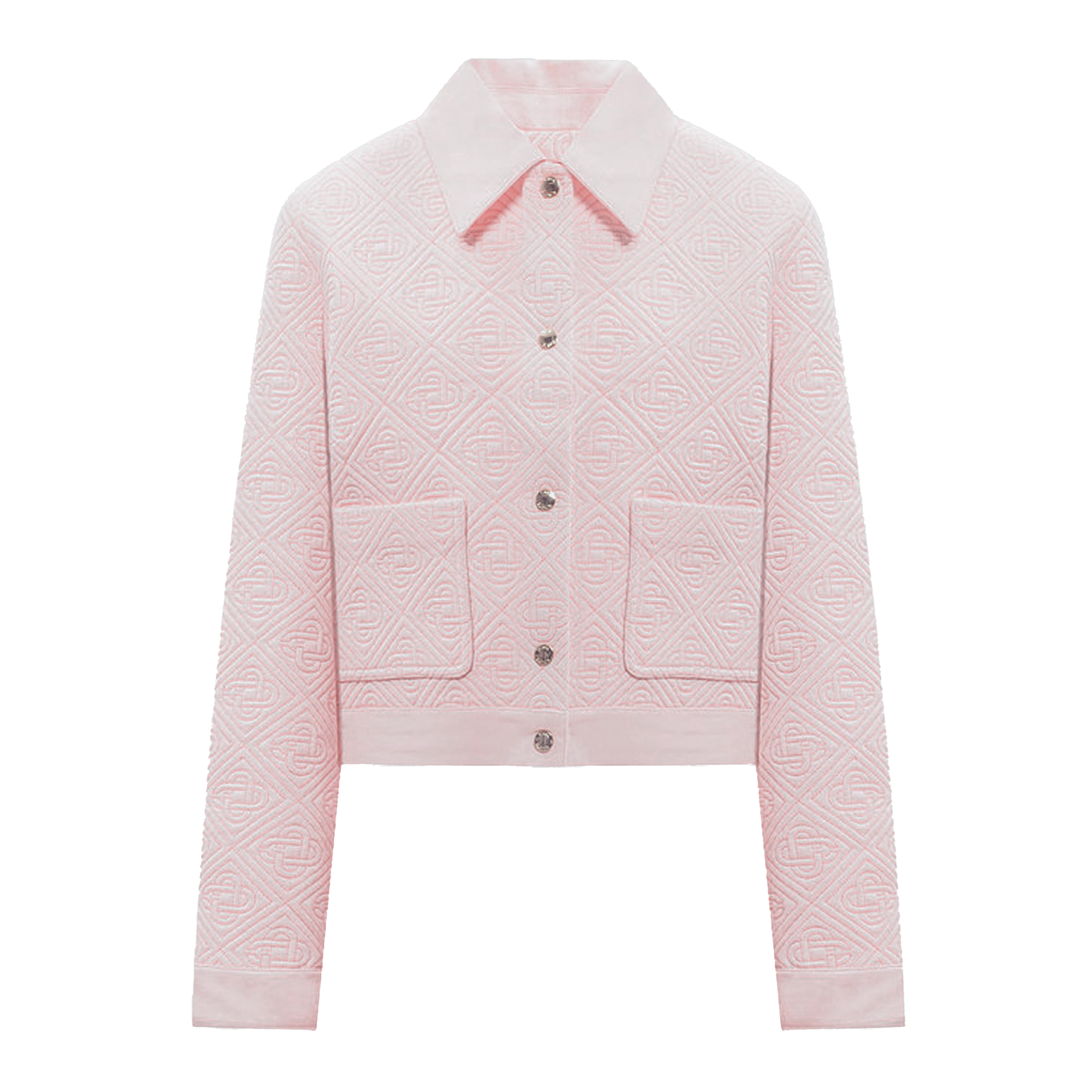 Chaqueta Rosada Casablanca Logo Quilted