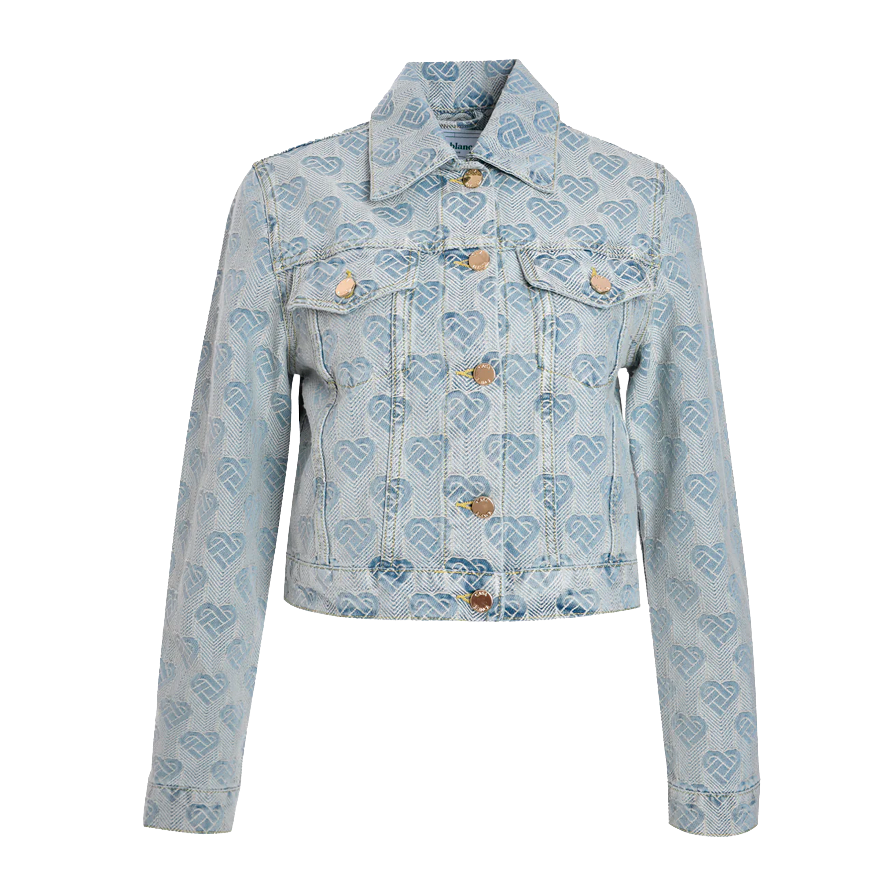 Chaqueta Denim Casablanca Heart Monogram