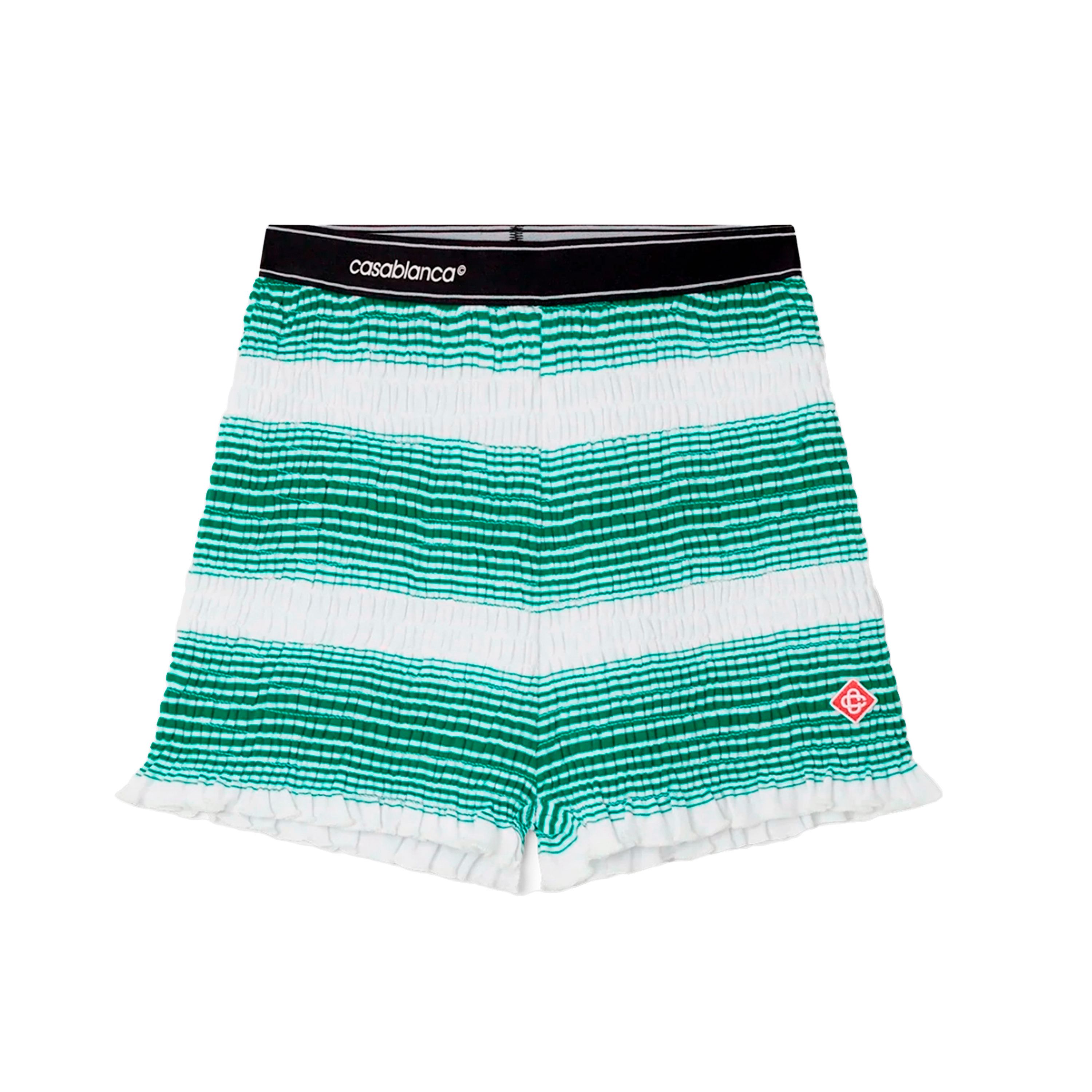 Shorts Verde Casablanca Logo