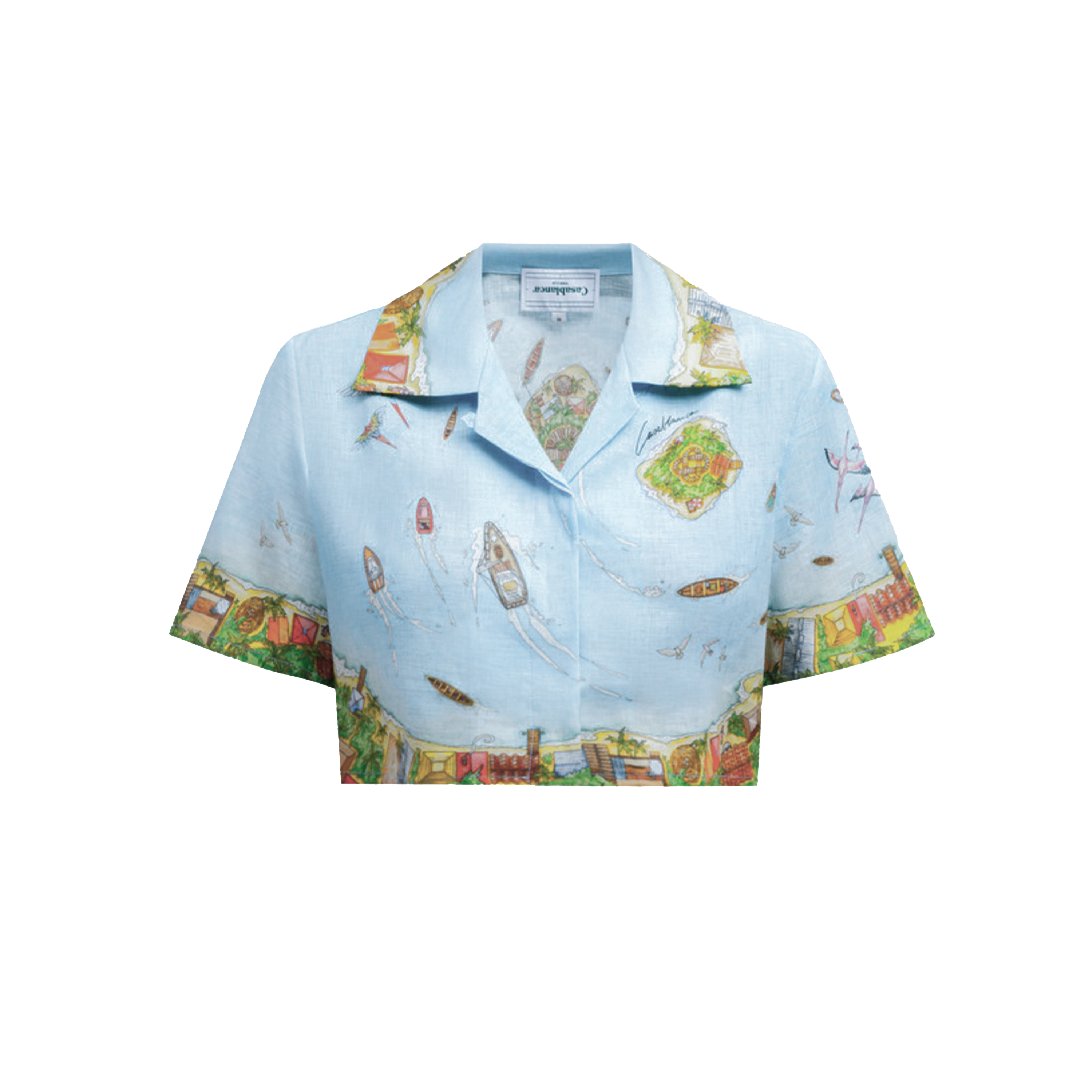 Camiseta Celeste Casablanca Coral