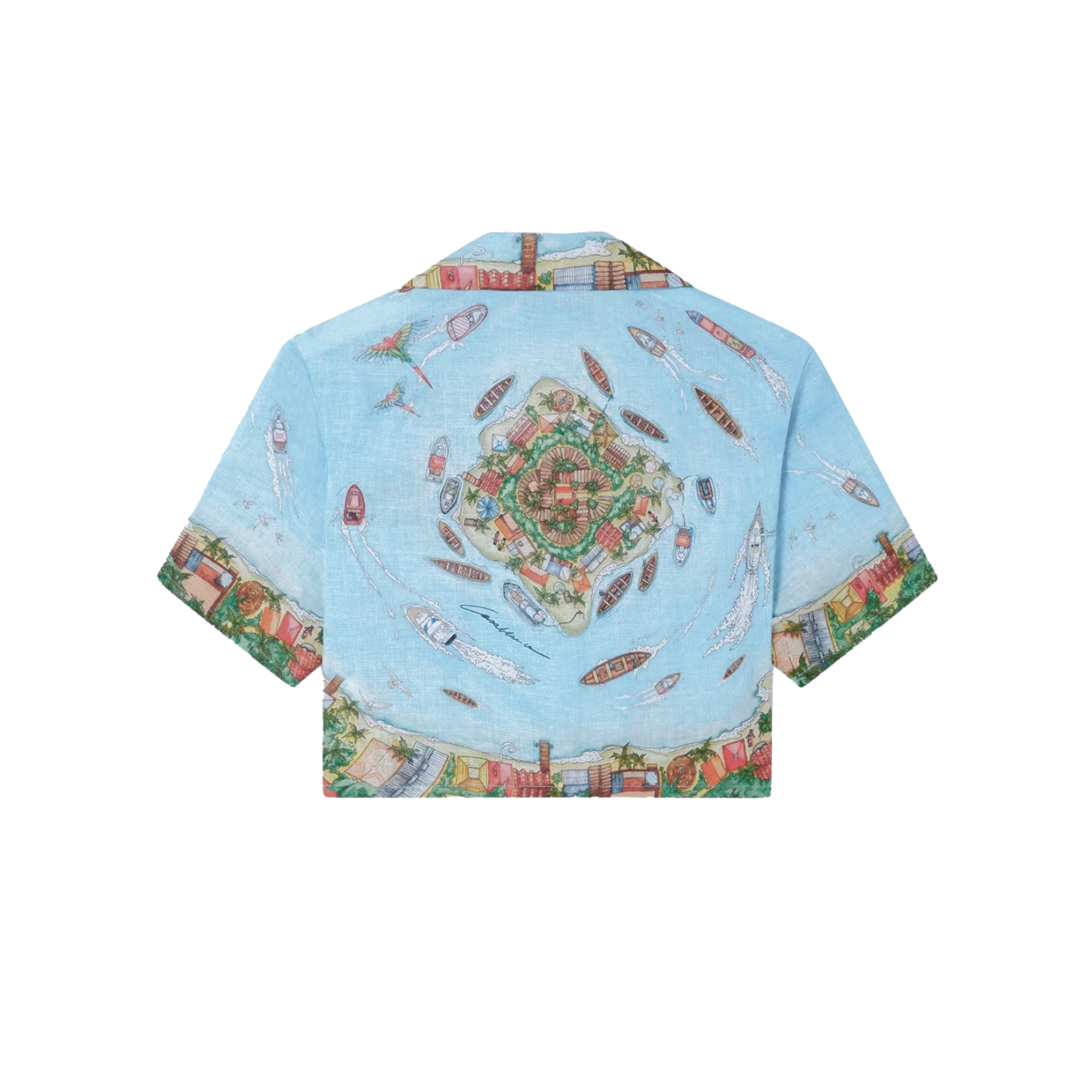 Camiseta Celeste Casablanca Coral