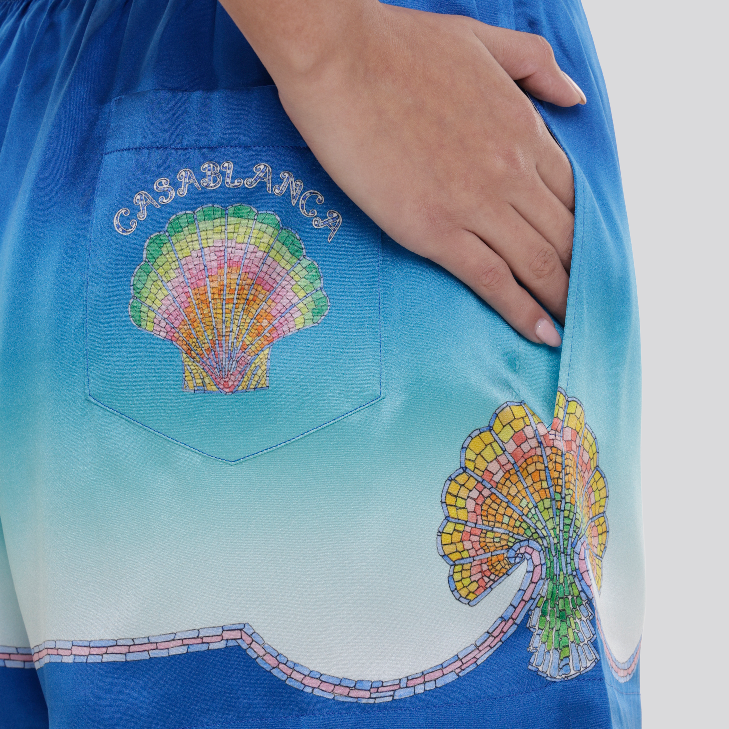 Shorts Azul Casablanca Coquillage