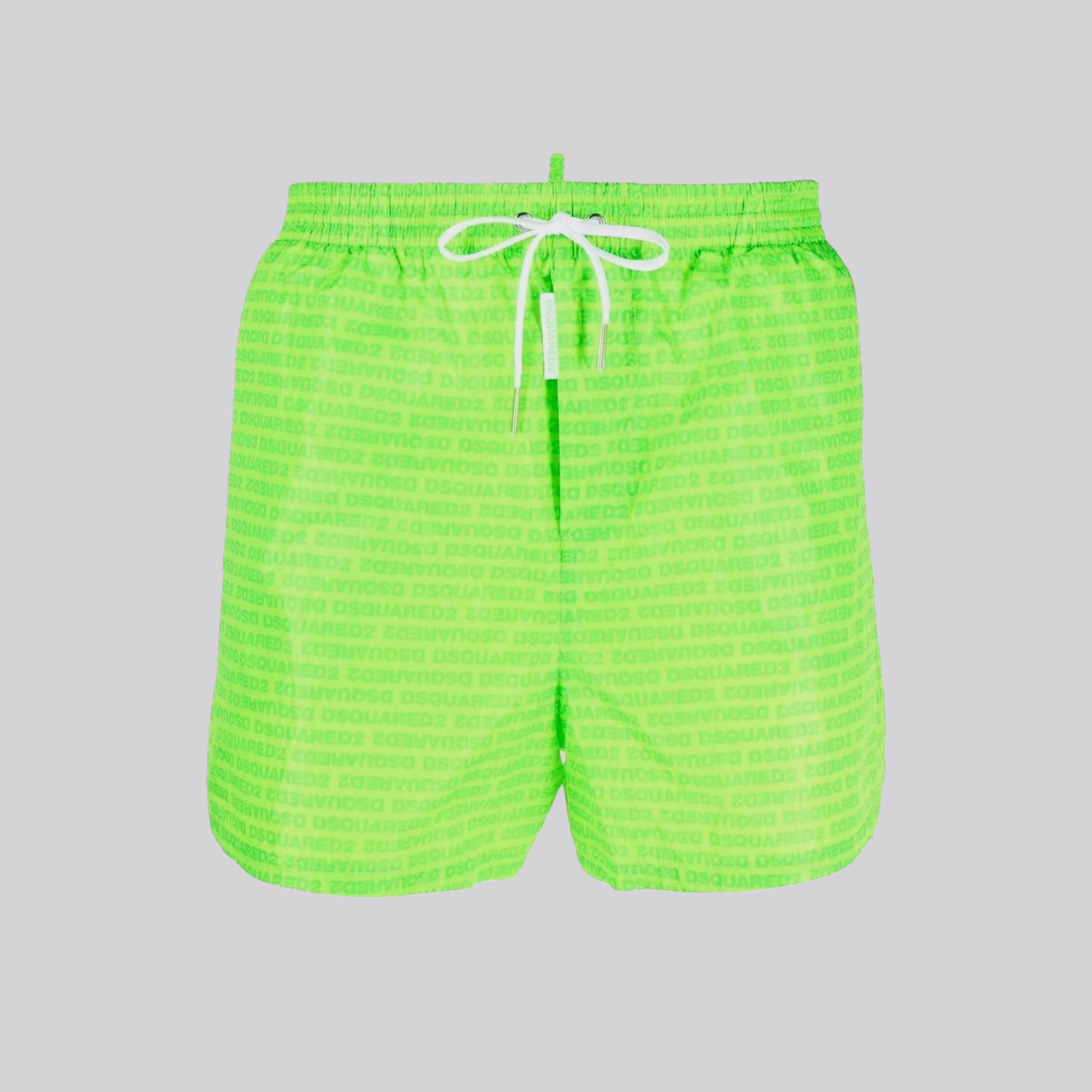 Pantaloneta Verde Dsquared2 Fluo Monogram