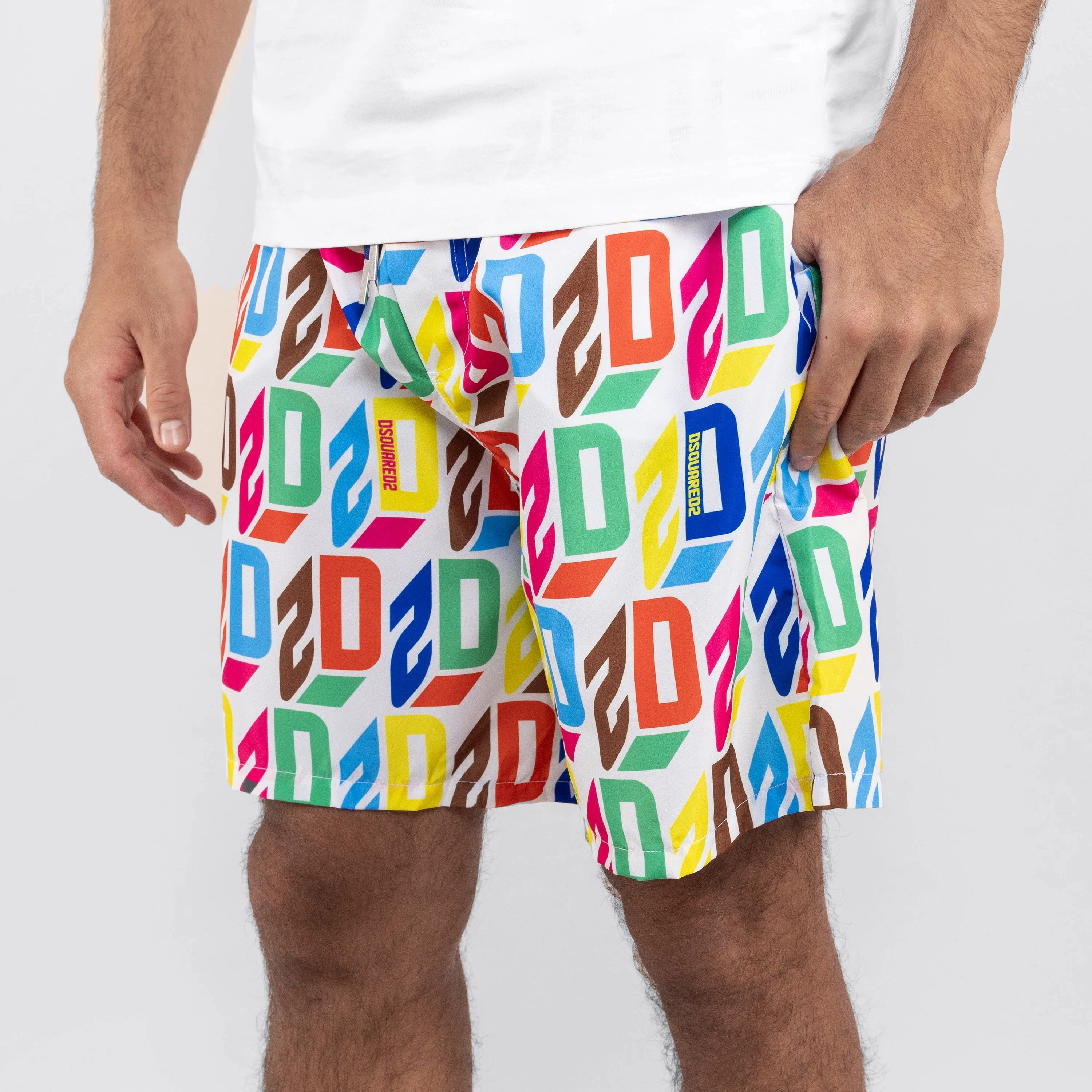 Pantaloneta Multicolor Dsquared2 Monogram