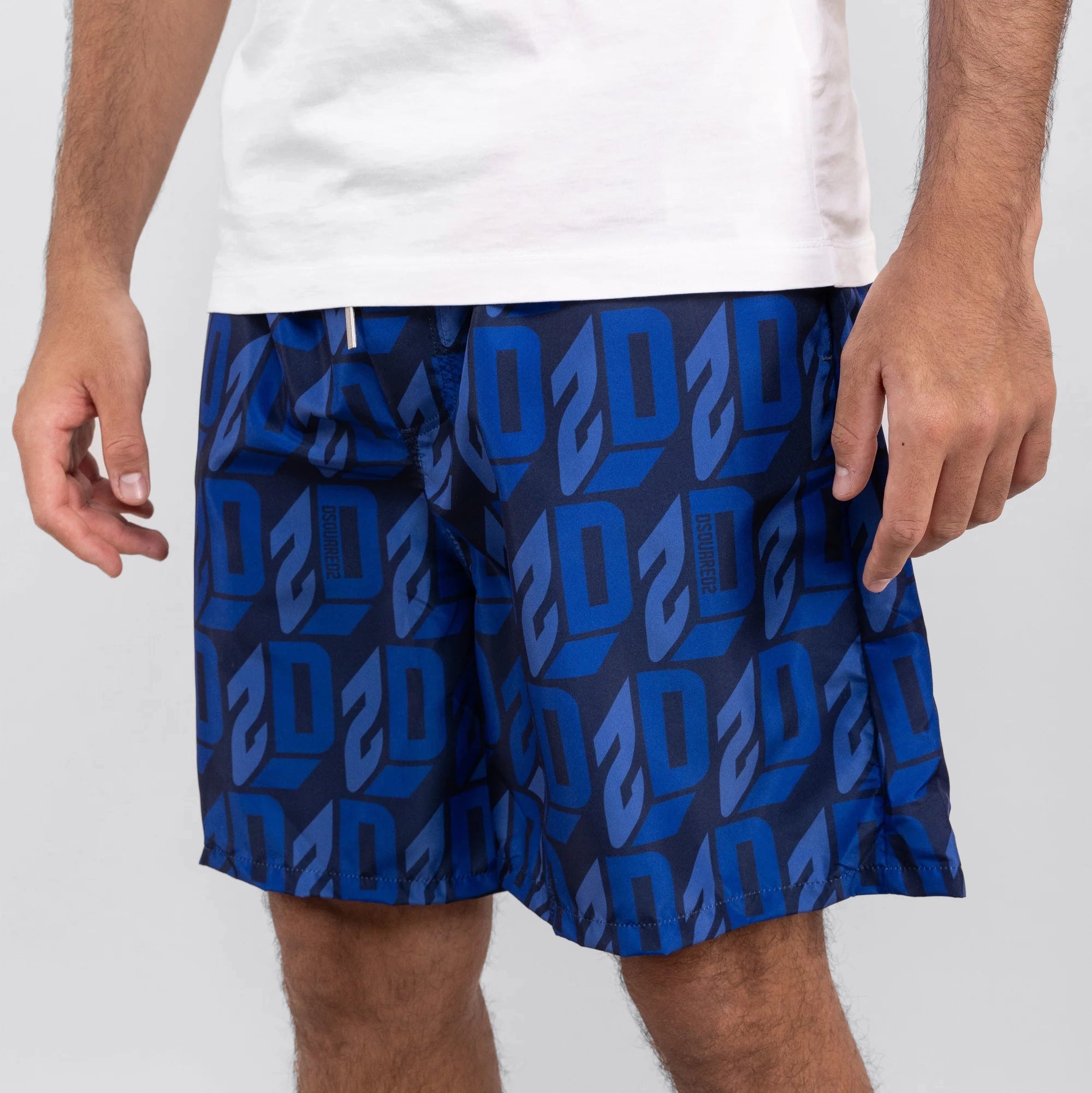 Pantaloneta Azul Dsquared2 Multilogo D2