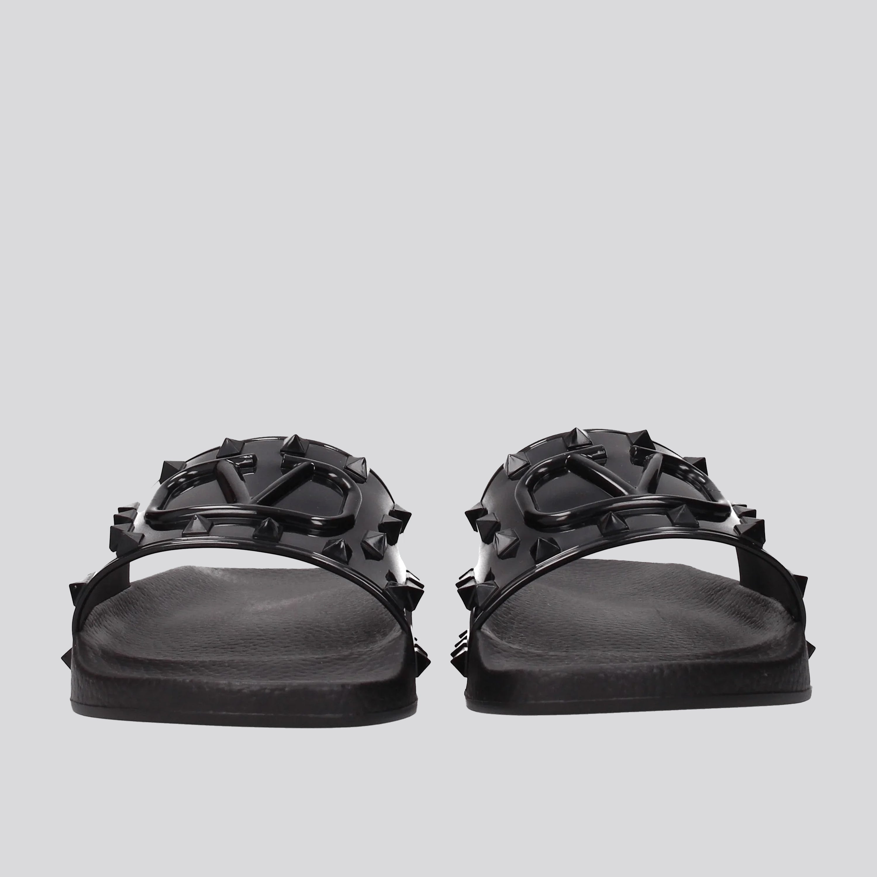 Sandalias Negros Valentino Vlogo Rockstuds