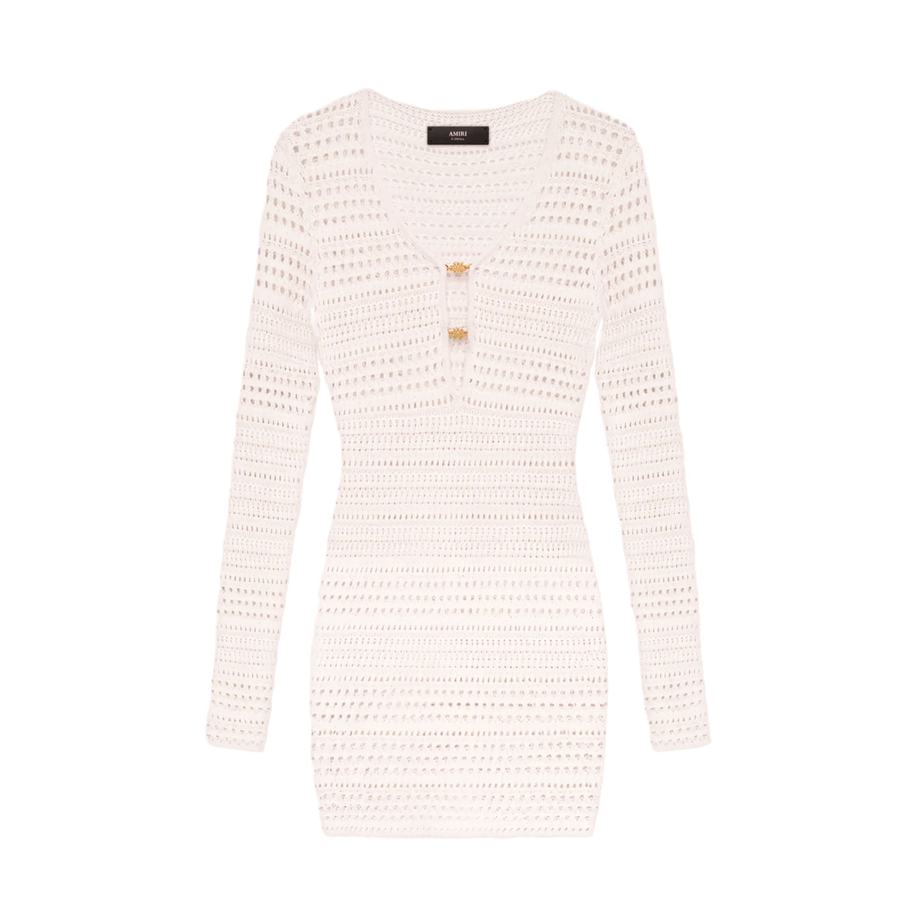 Vestido Blanco AMIRI Crochet