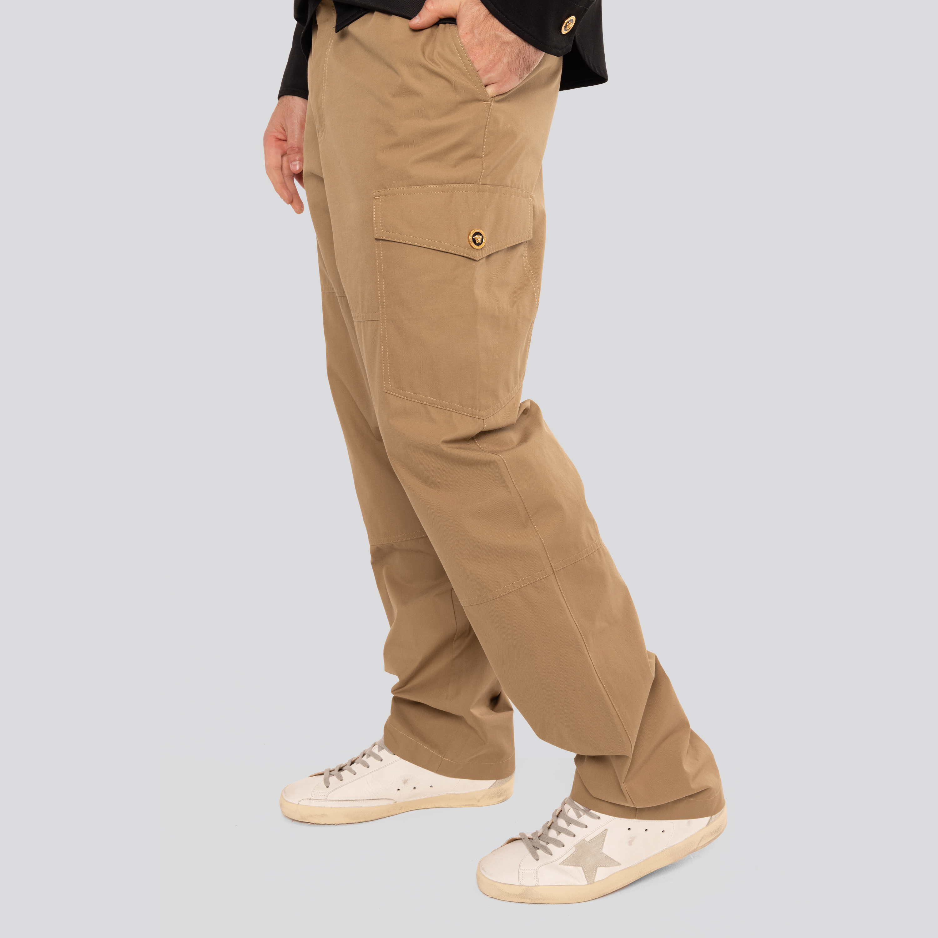 Pantalón Beige Versace Pockets