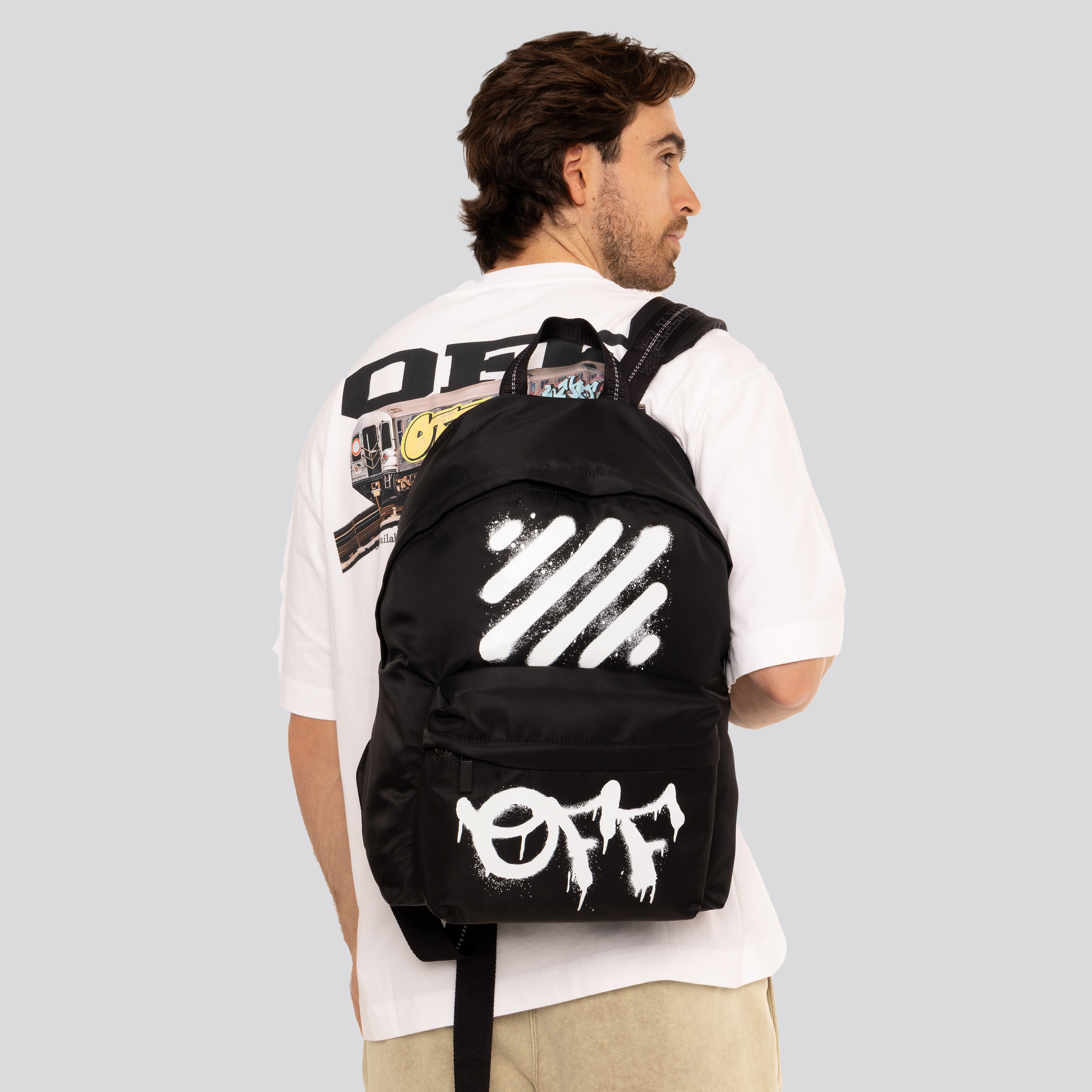 Mochila Negro Off-White Spray