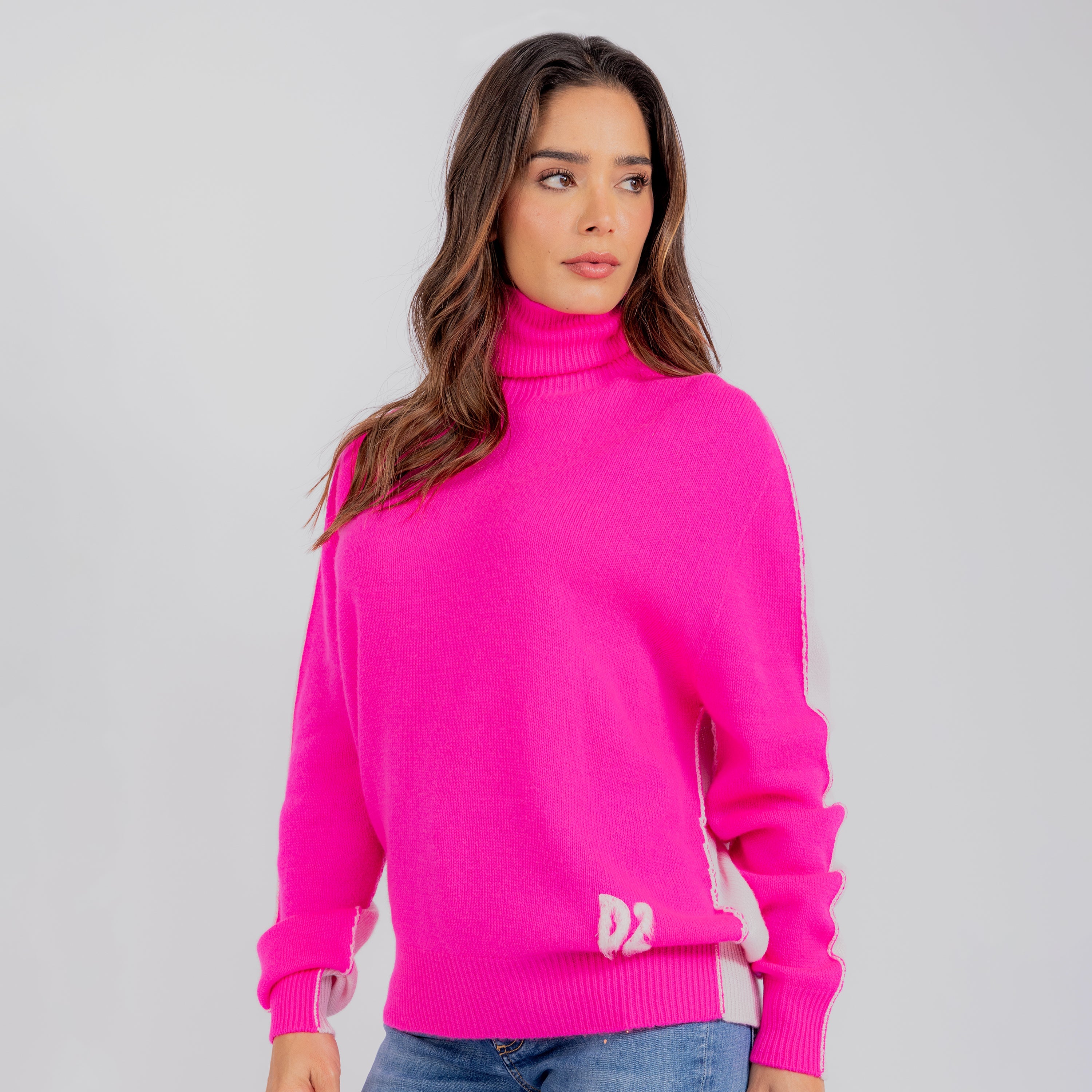 Suéter Fucsia Dsquared2 Turtle Neck