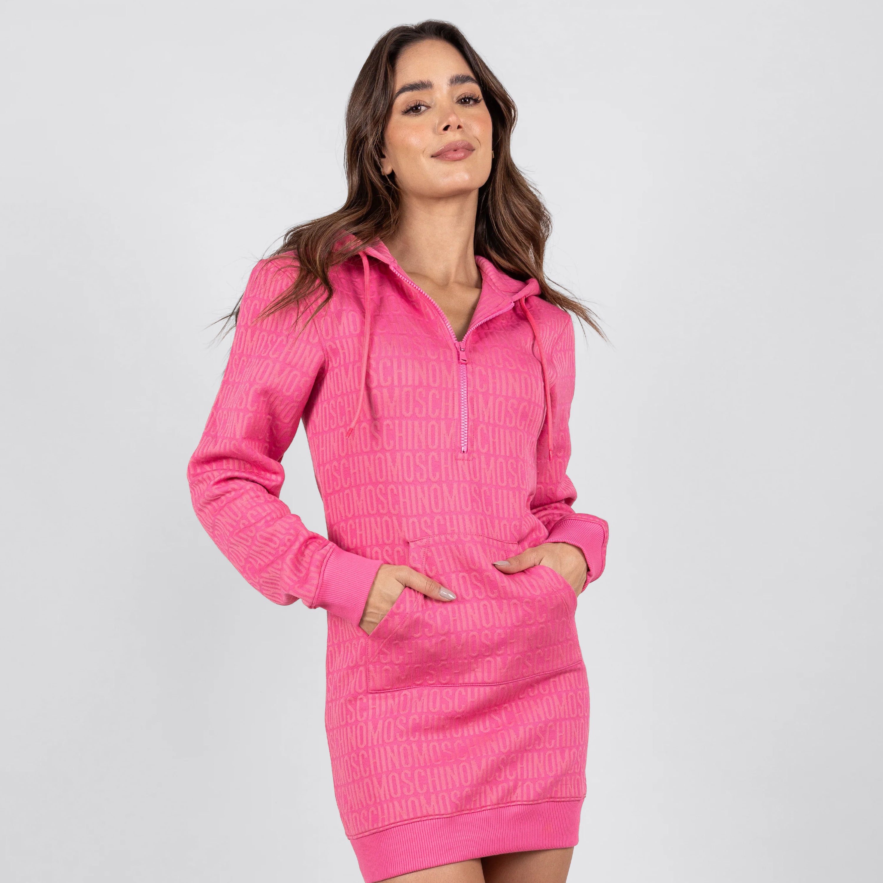 Vestido Rosado Moschino Couture Monogram