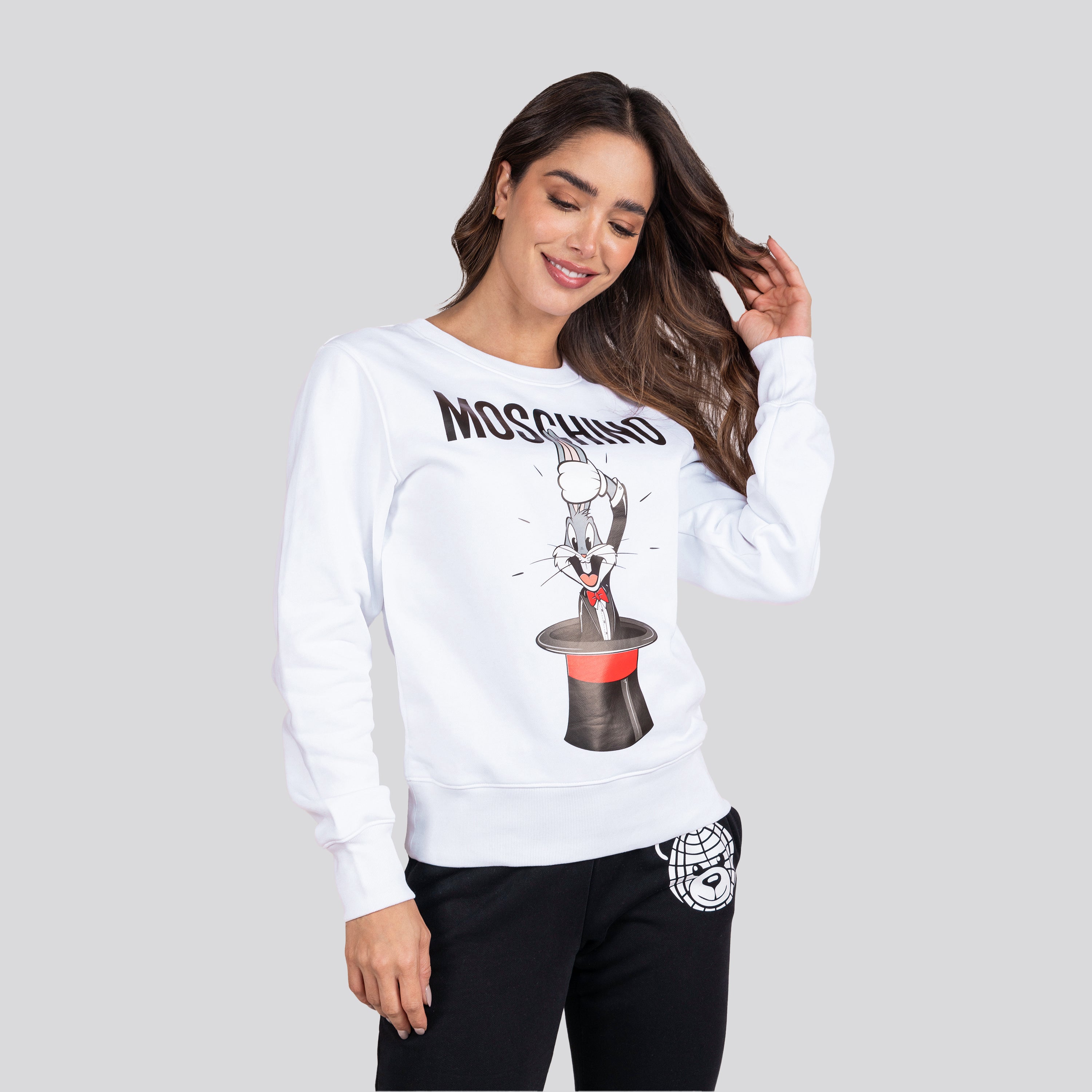 Buzo Blanco Moschino Couture Bad Bunny