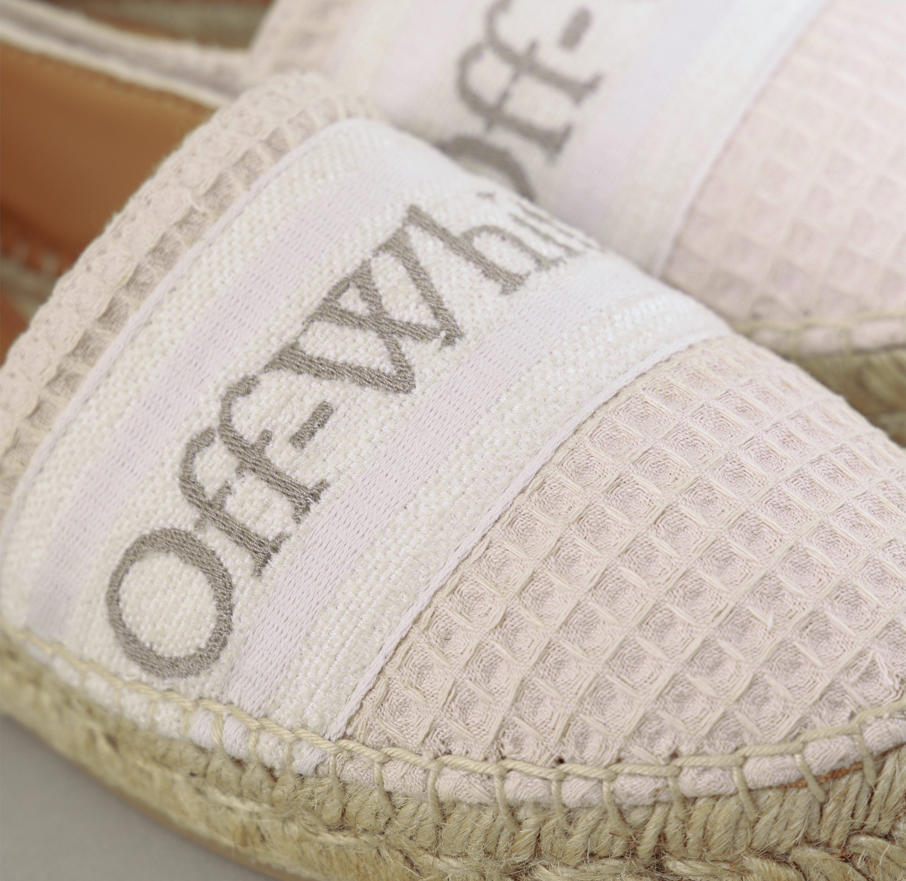 Espadrille Beige Off-White Logo