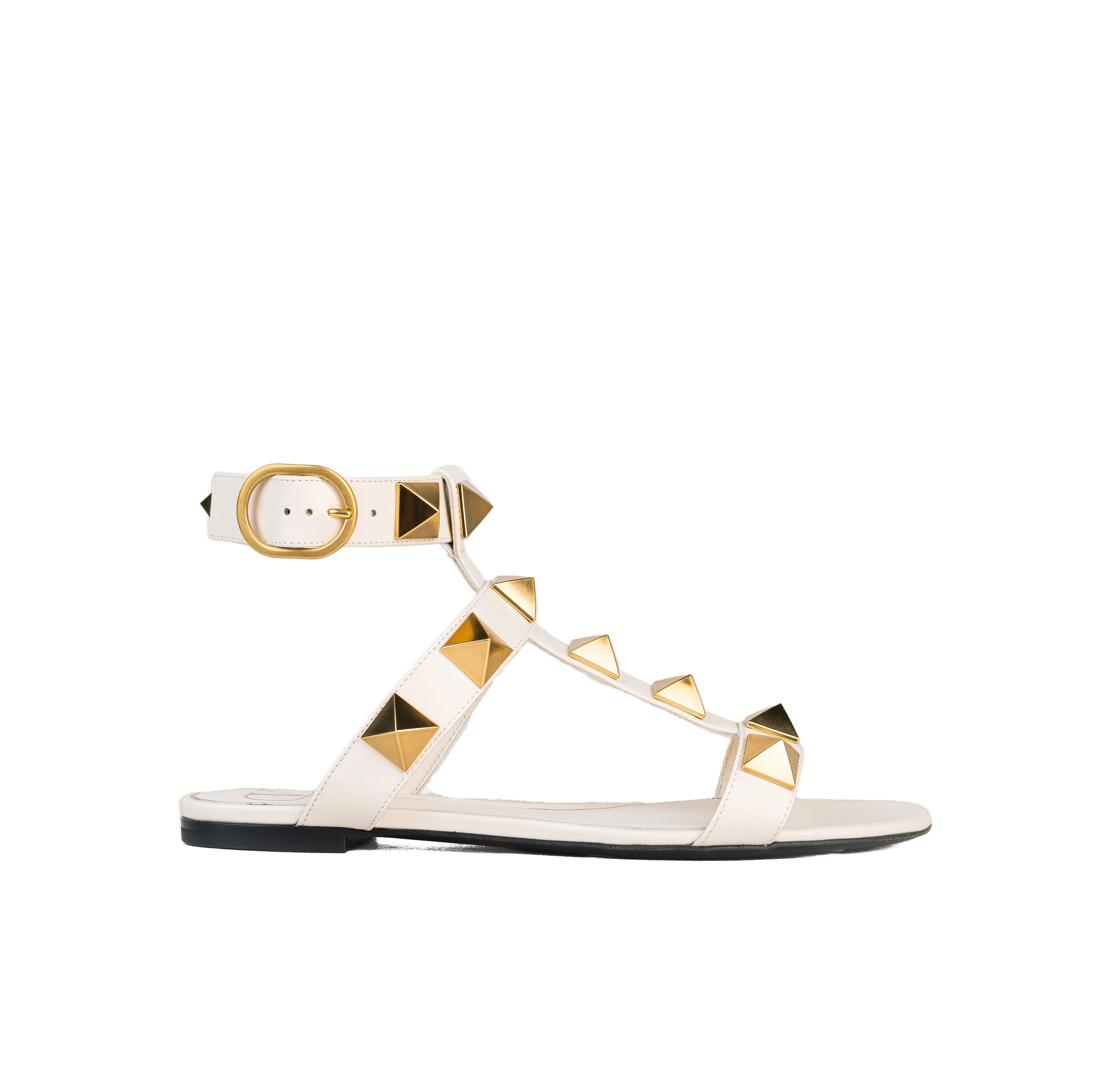 Sandalias Blancas Valentino Antique Brass