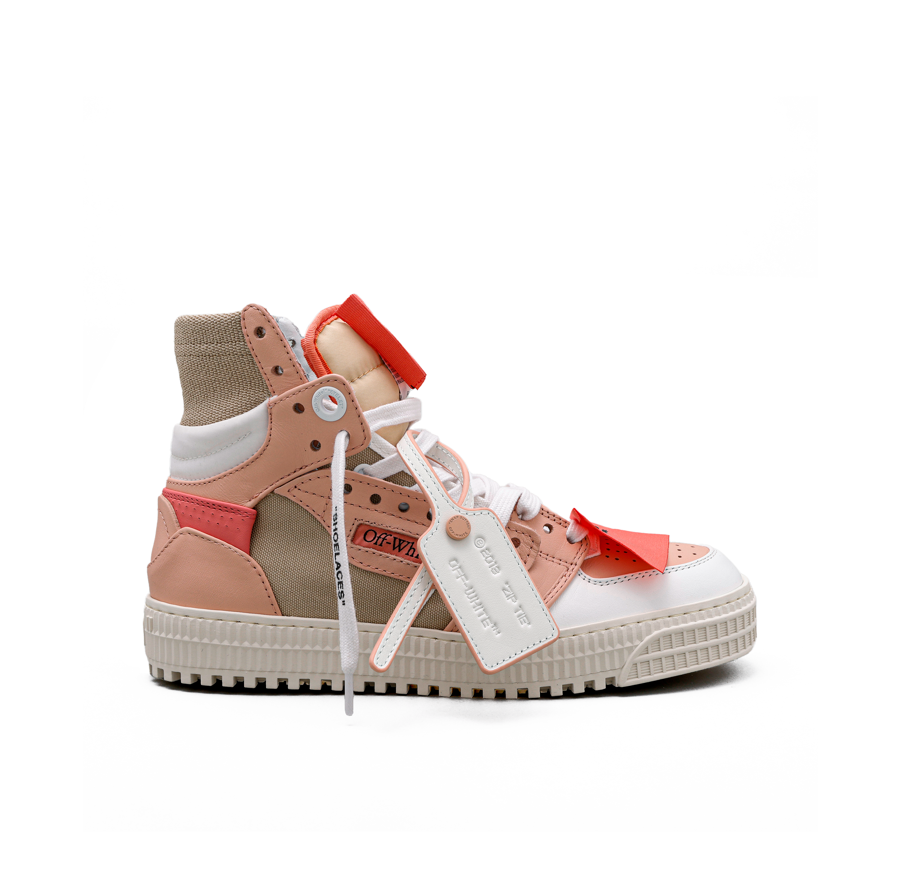 Sneakers Blancos Off-White High Top Rosa Off Court 3.0