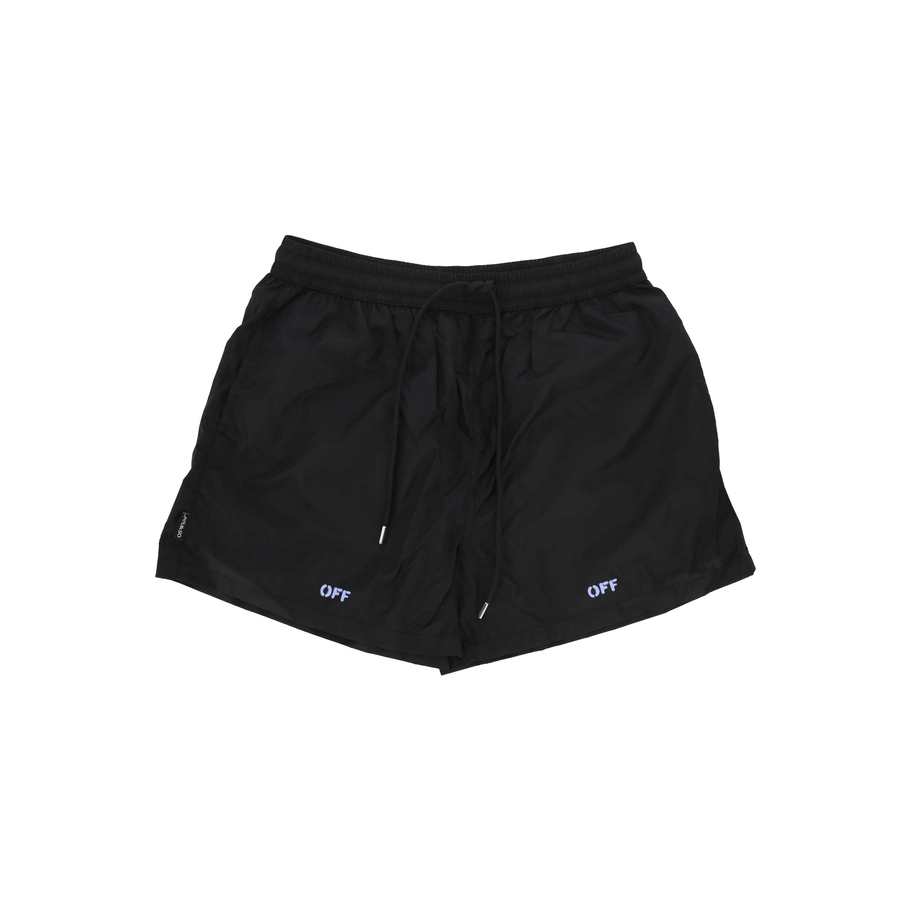 Pantaloneta Negra Off-White Stencil