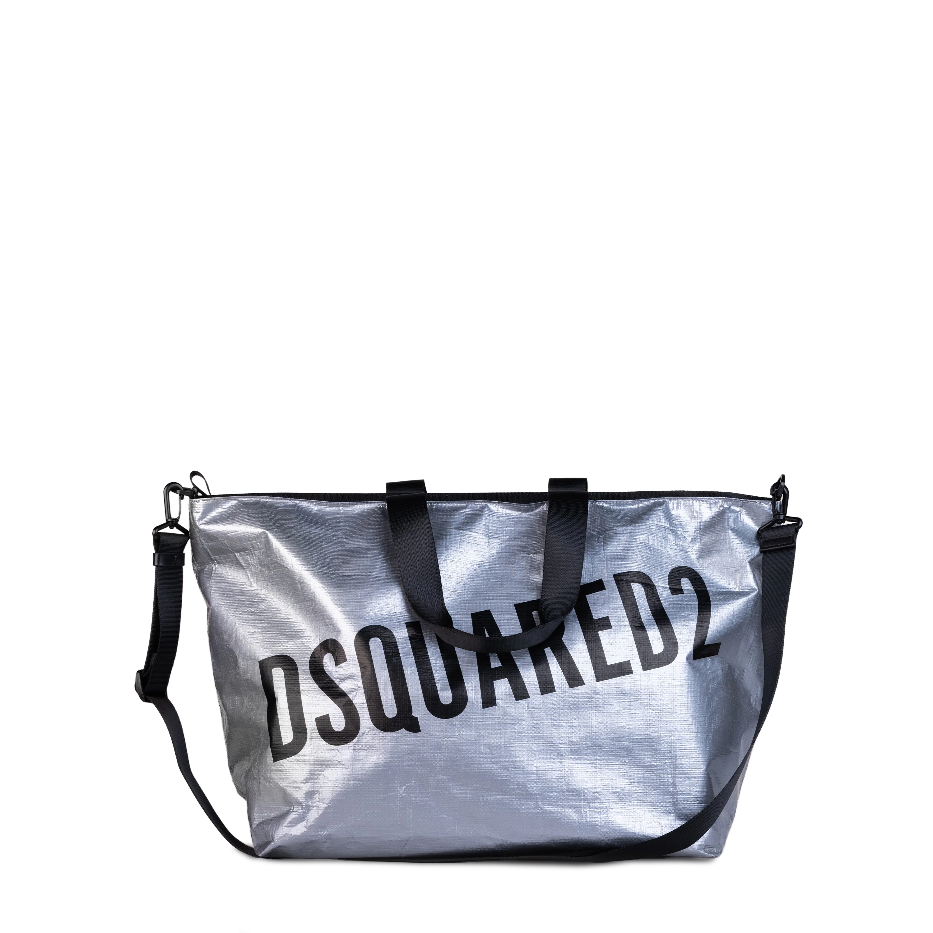 Bolso Plateado Dsquared2 Logo