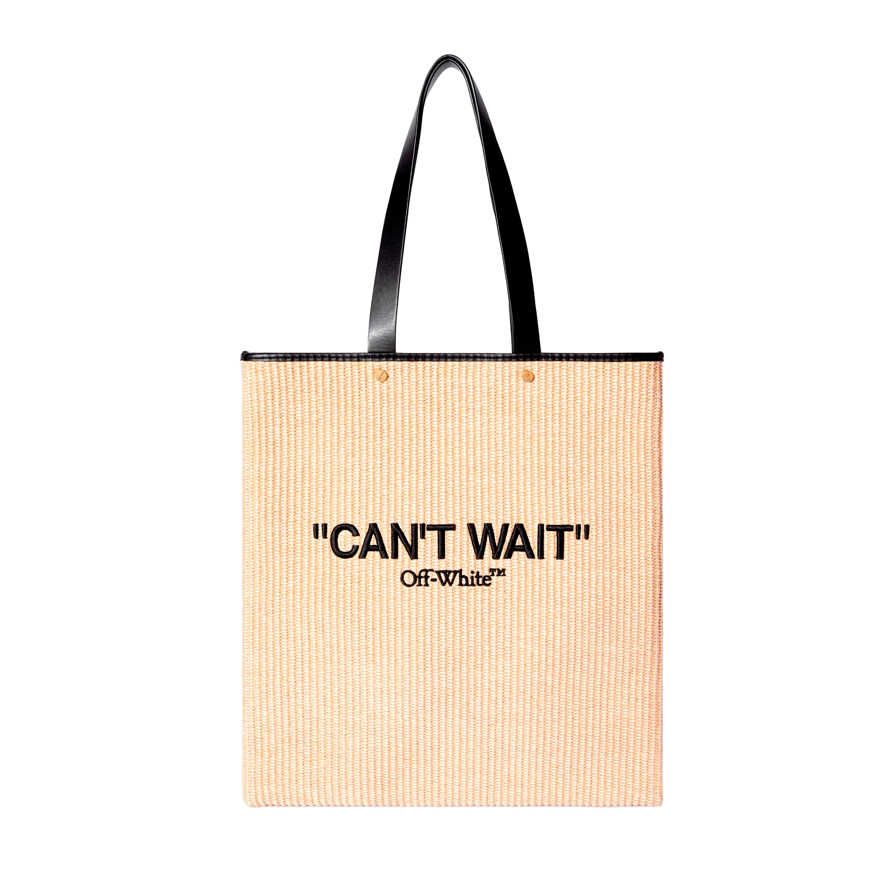 Tote Bag Beige Off-White Day Off Flat Tote Rafia