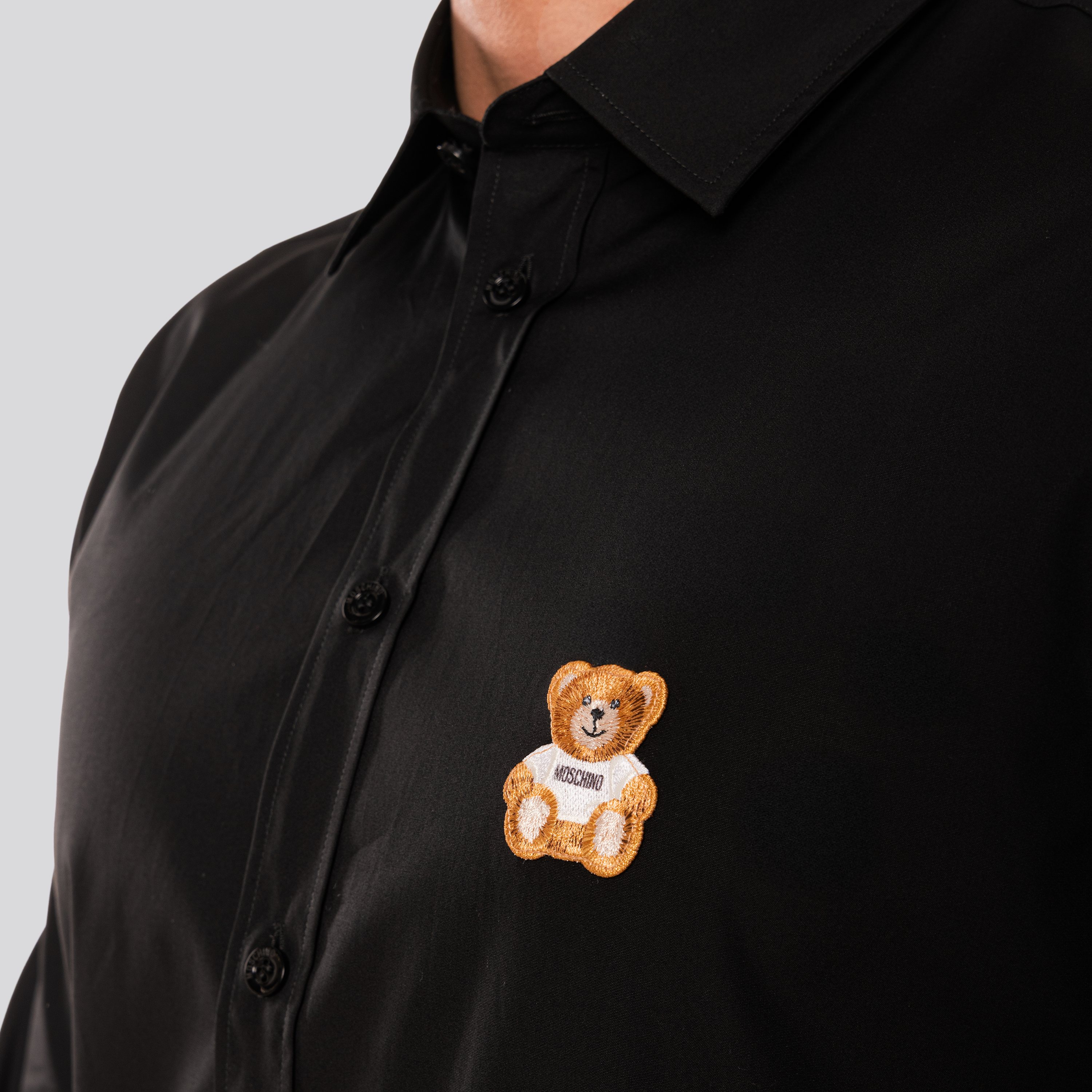 Camisa Negra Moschino Teddy