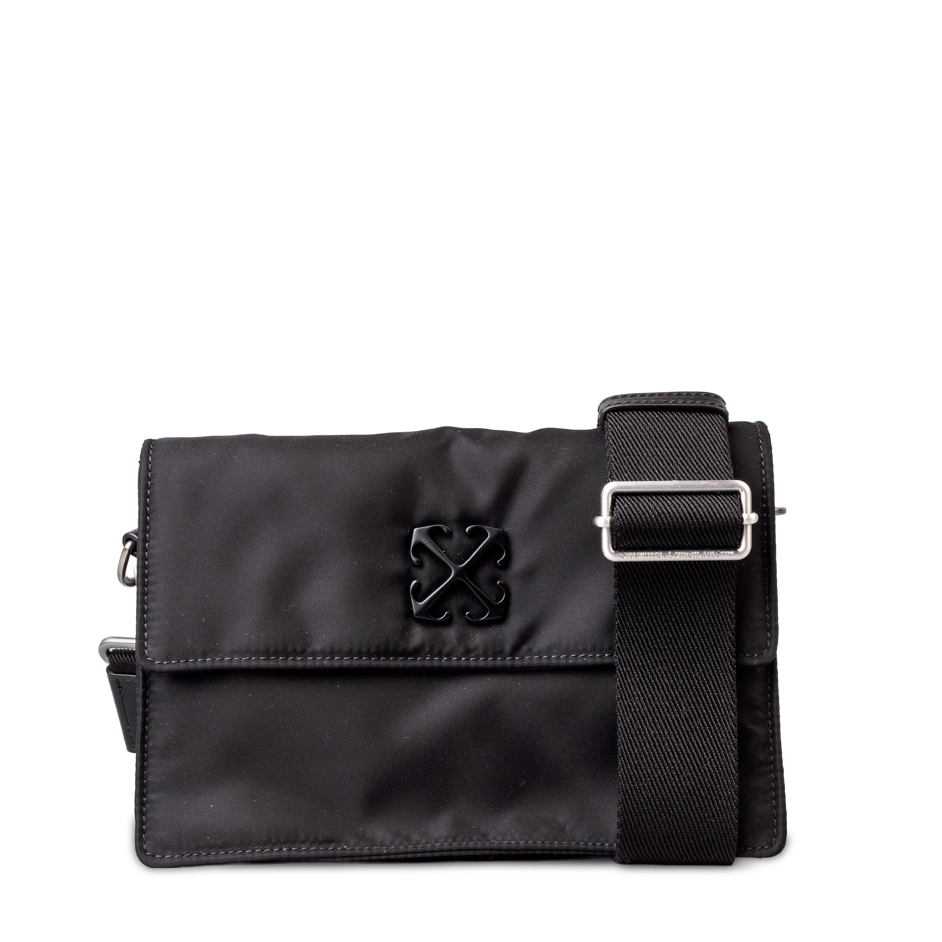 Bolso Negro Off-White Soft Jitney 1.4 Simple Nylon