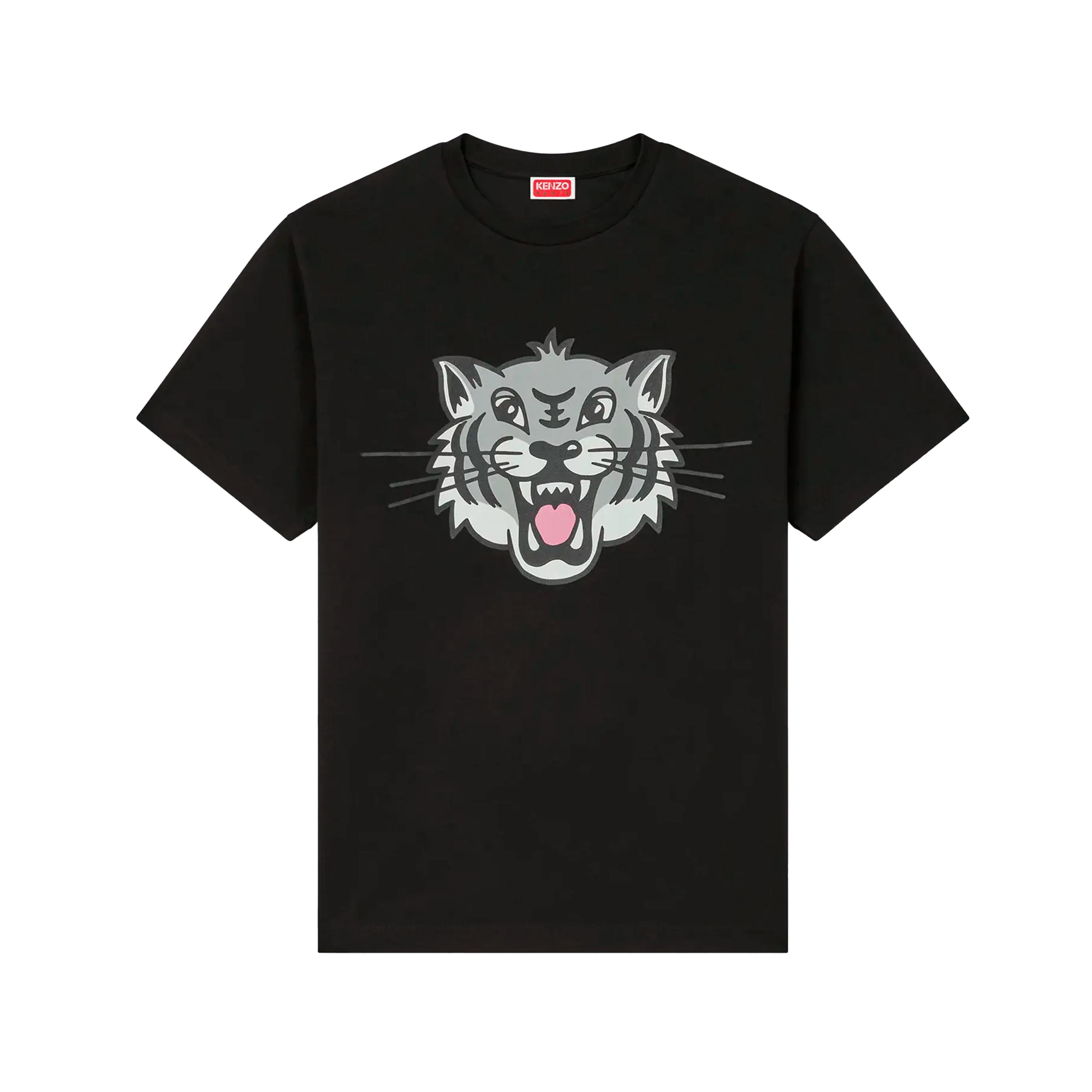 Camiseta Negra Kenzo Big Tiger