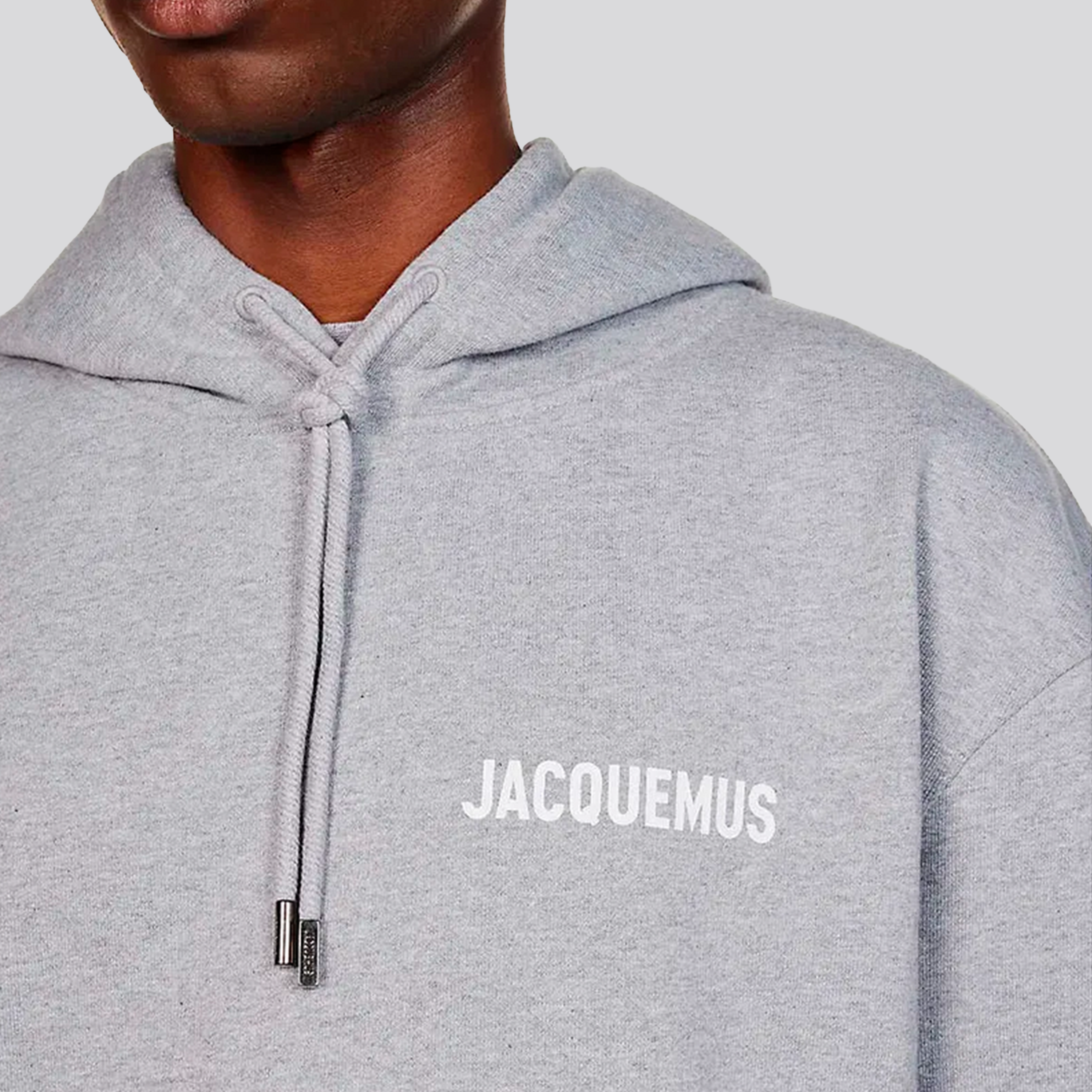 Buzo Gris Jacquemus Logo Print