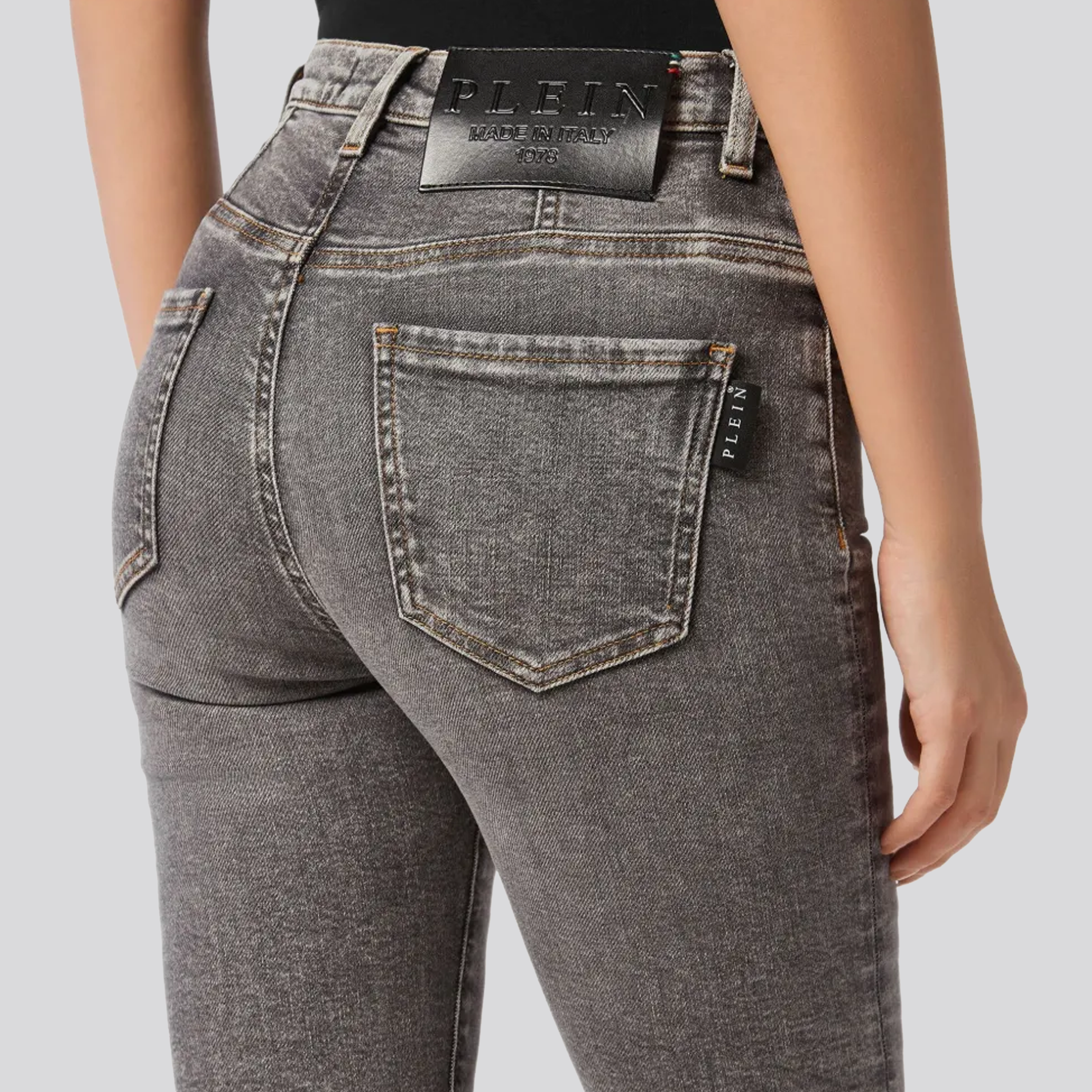 Jeans Negro Philipp Plein High Waist