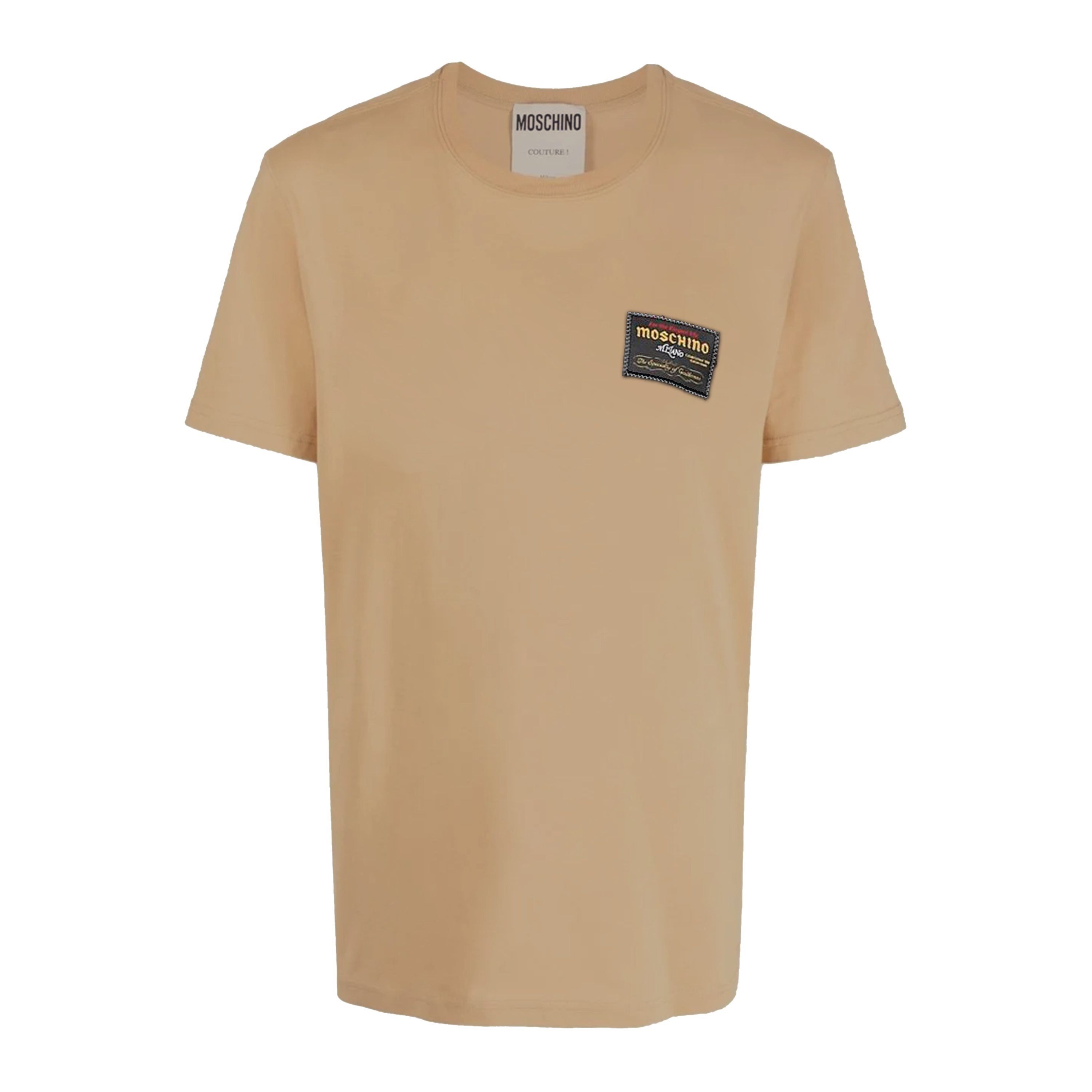 Camiseta Beige Moschino Tag