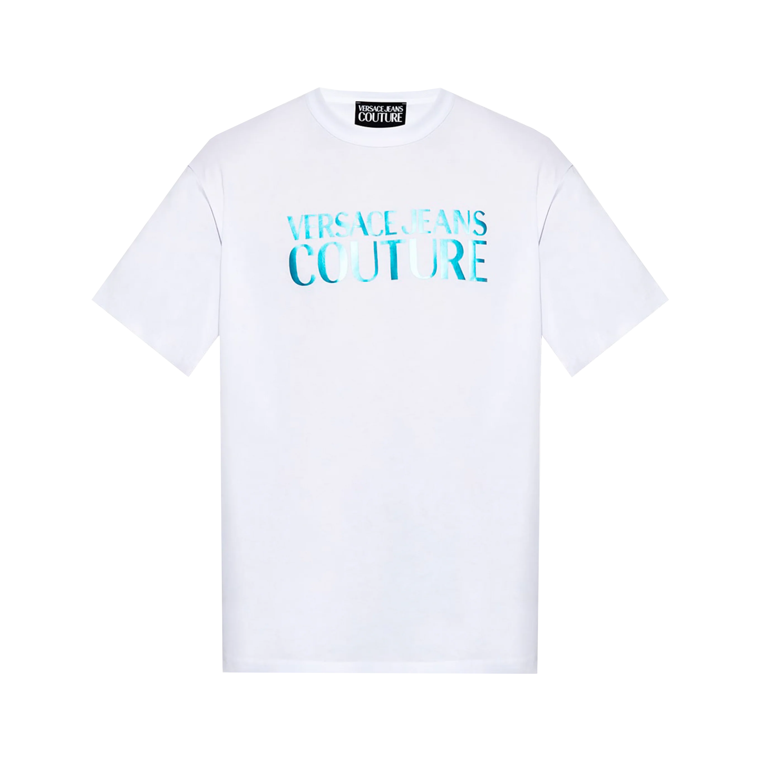 Camiseta Blanca Versace Jeans Couture Logo Multicolor