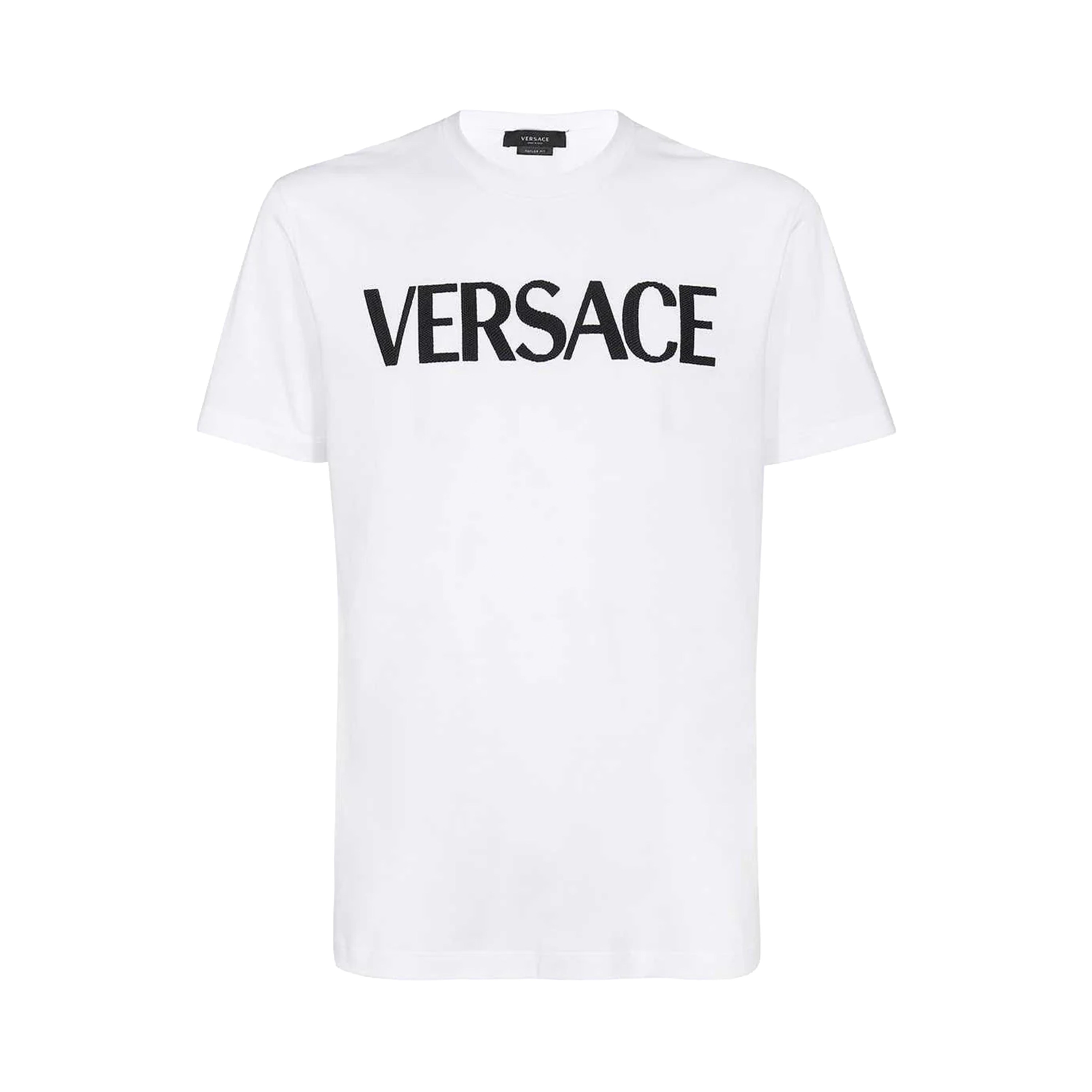 Camiseta Blanca Gianni Versace Logo Embroidered