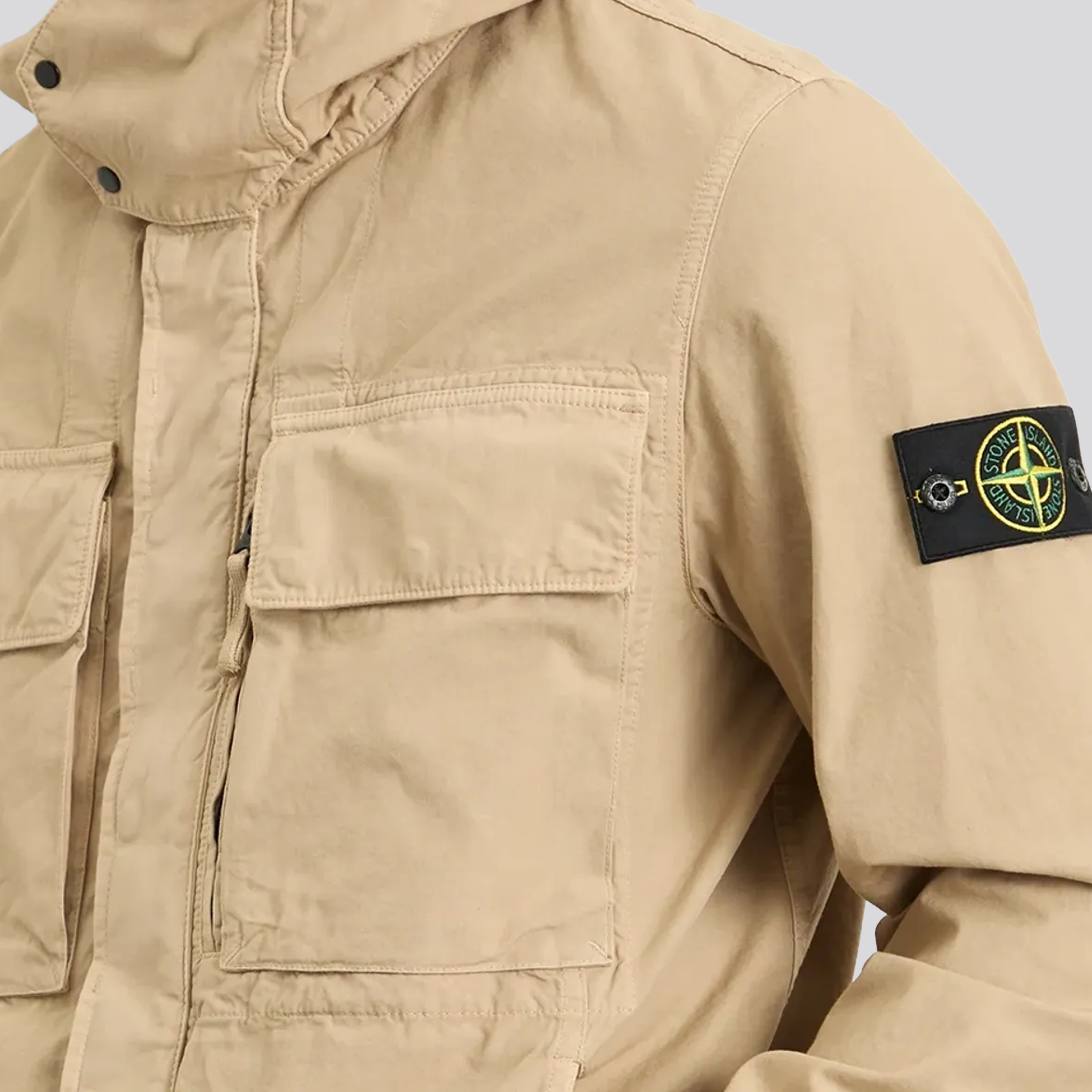 Chaqueta Beige Stone Island Multipockets