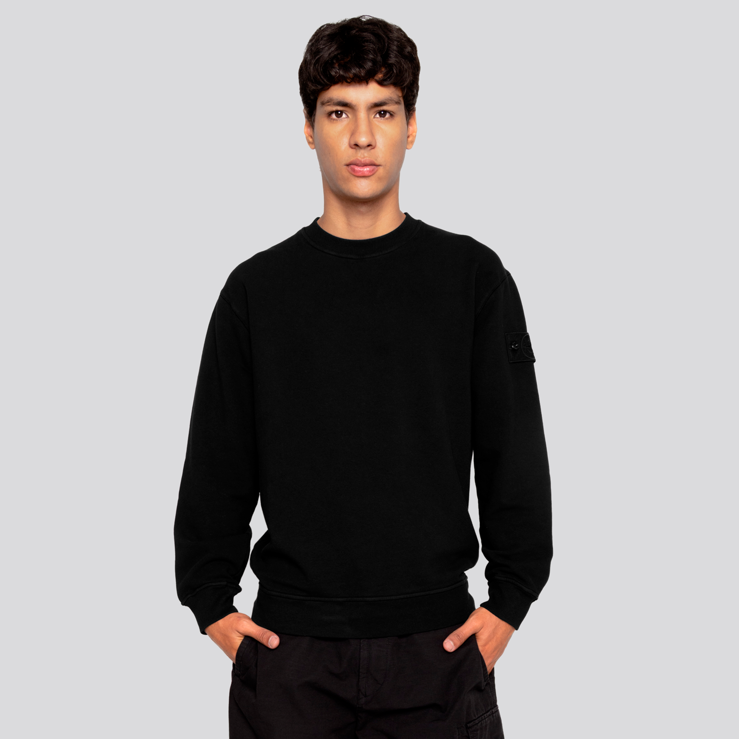 Chaqueta Negra Stone Island Ghost
