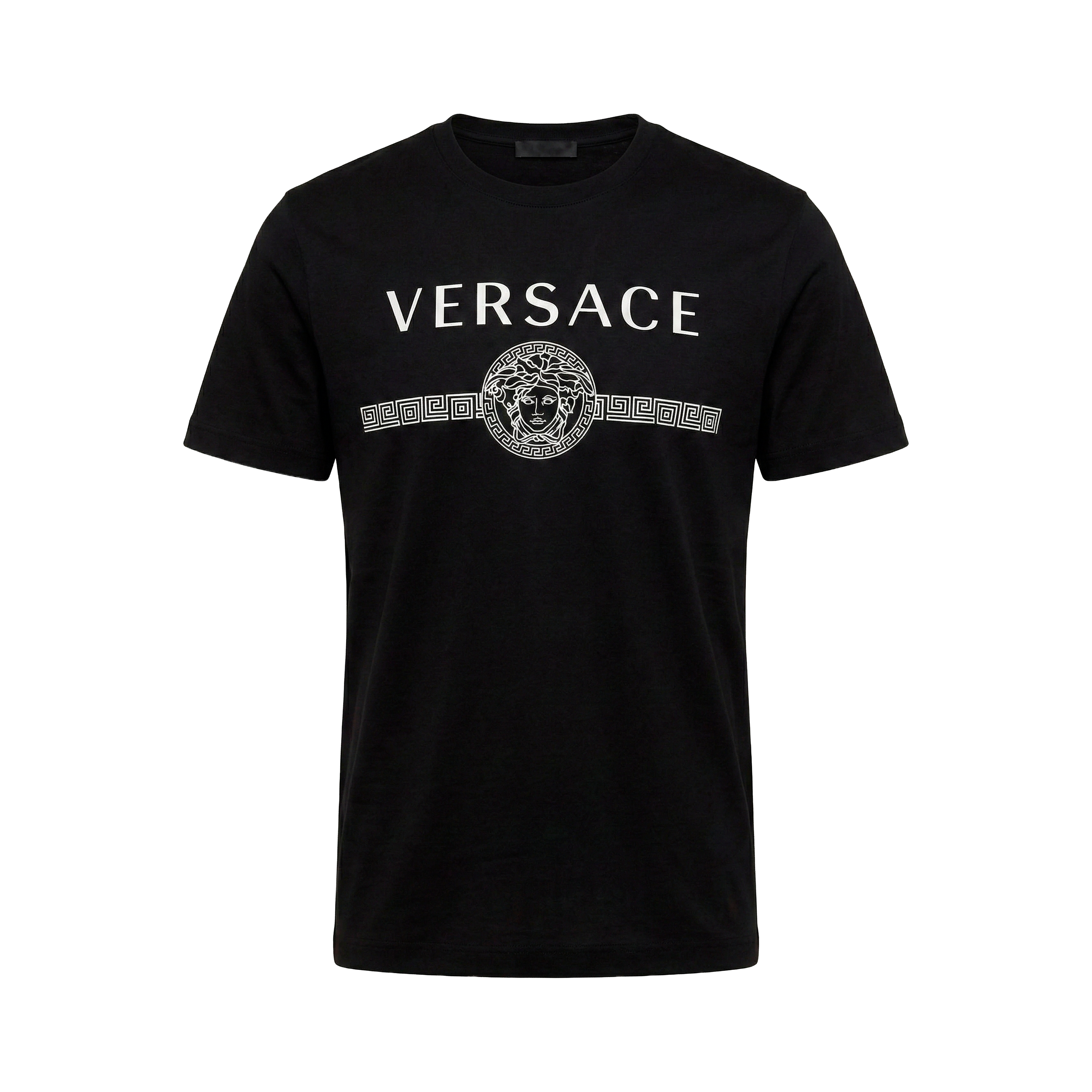 Camiseta Negra Gianni Versace Logo Medusa