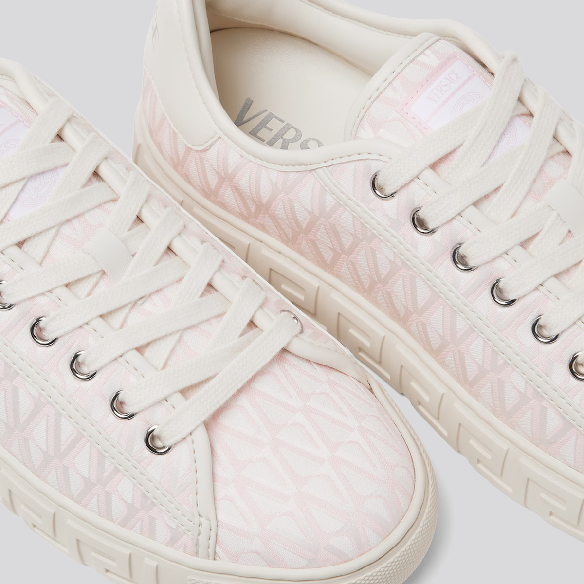 Sneakers Rosados Versace Greca Jacquard