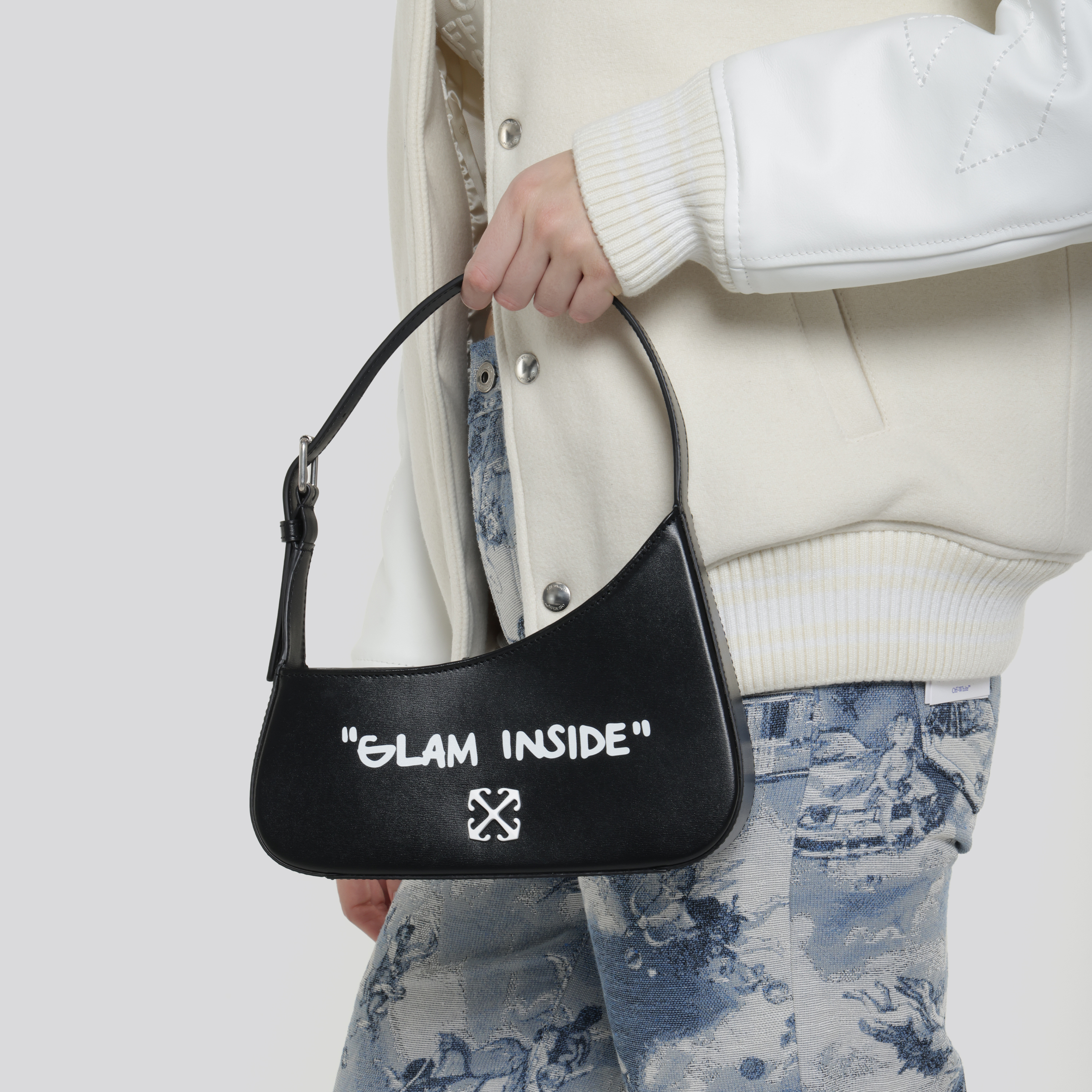 Cartera Negro Off-White Glam Inside